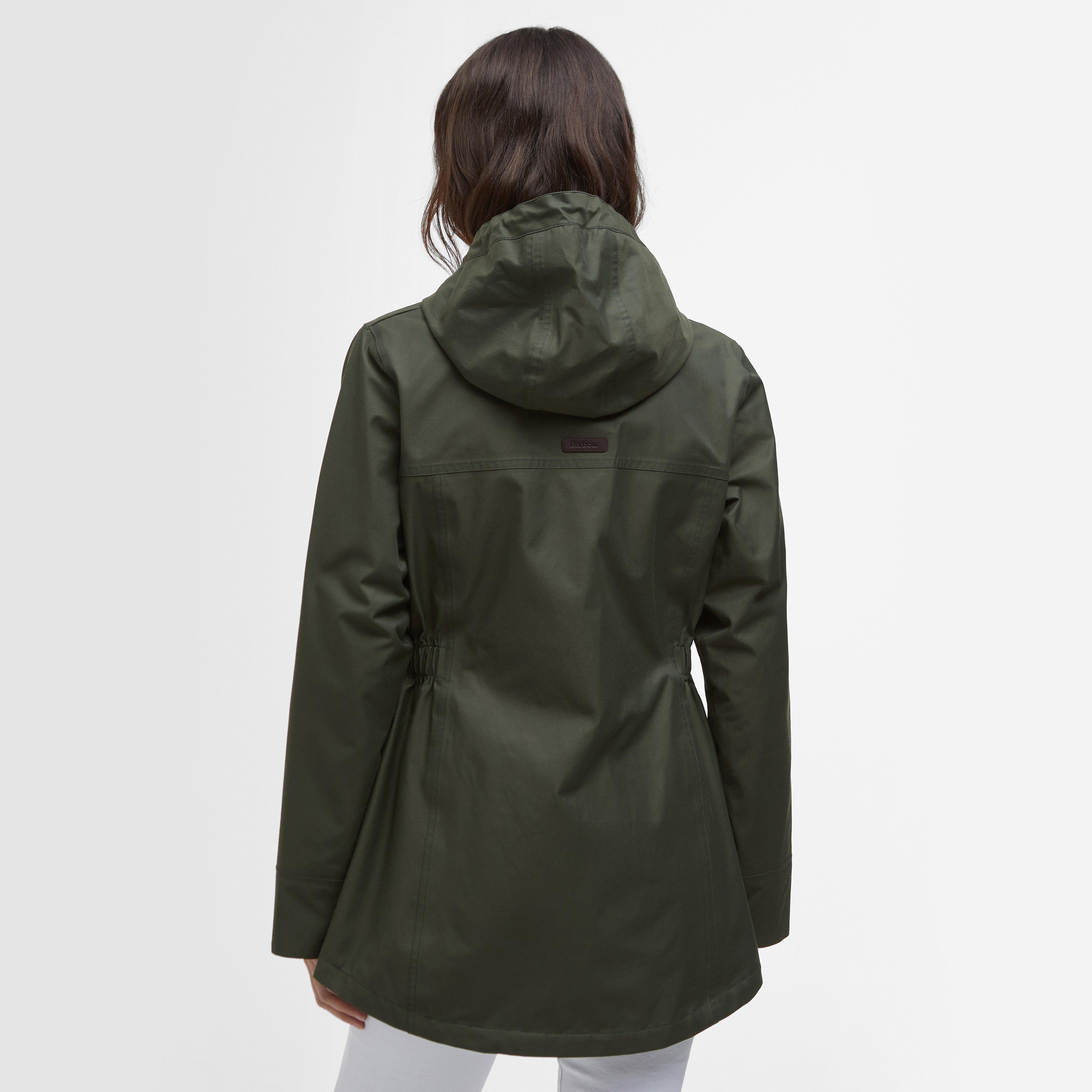 Barbour Womens Maple Waterproof Jacket Olive/Ancient Tartan – Naylors