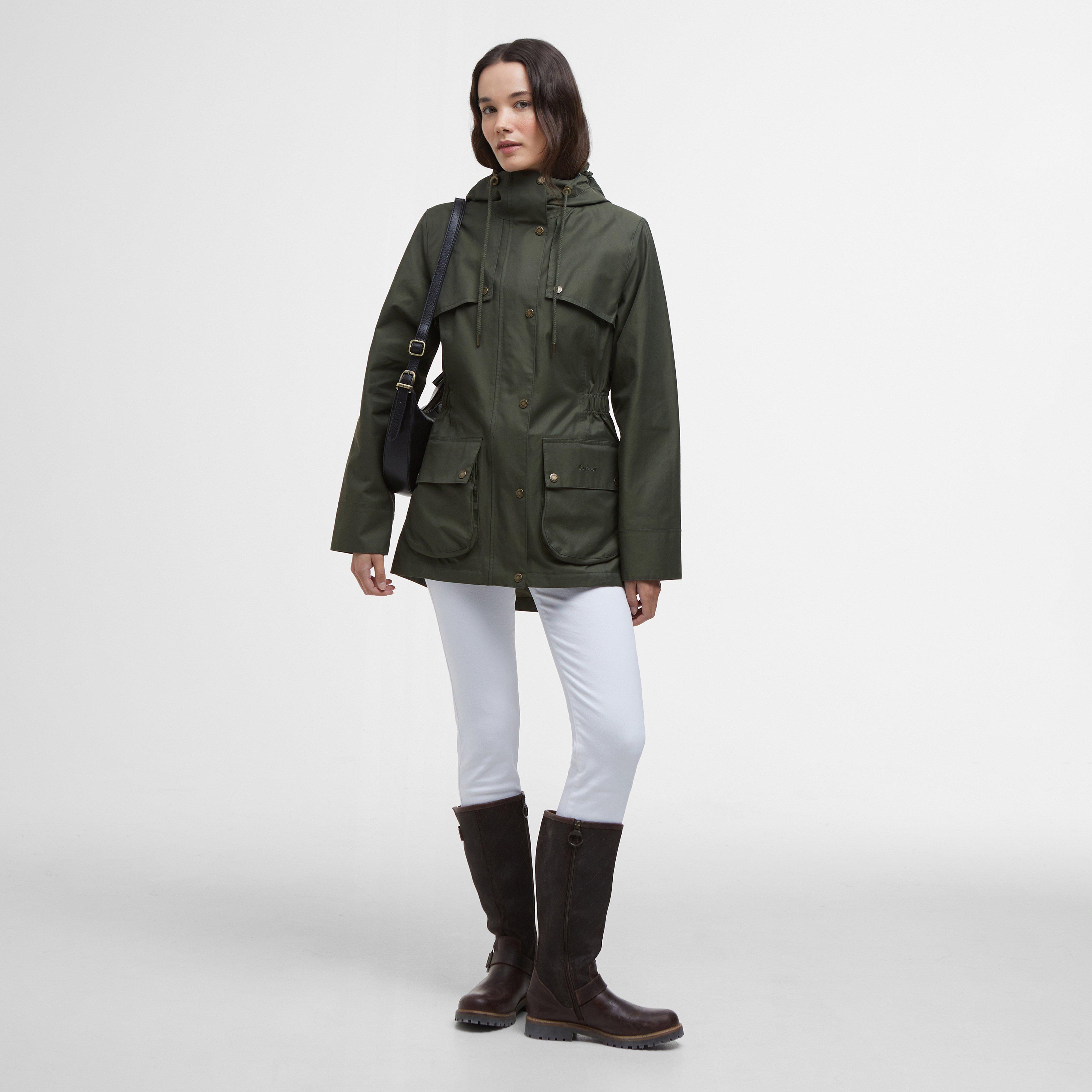 Womens Maple Waterproof Jacket Olive/Ancient Tartan