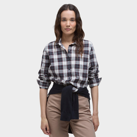 Womens Edda Shirt Gardenia Tartan