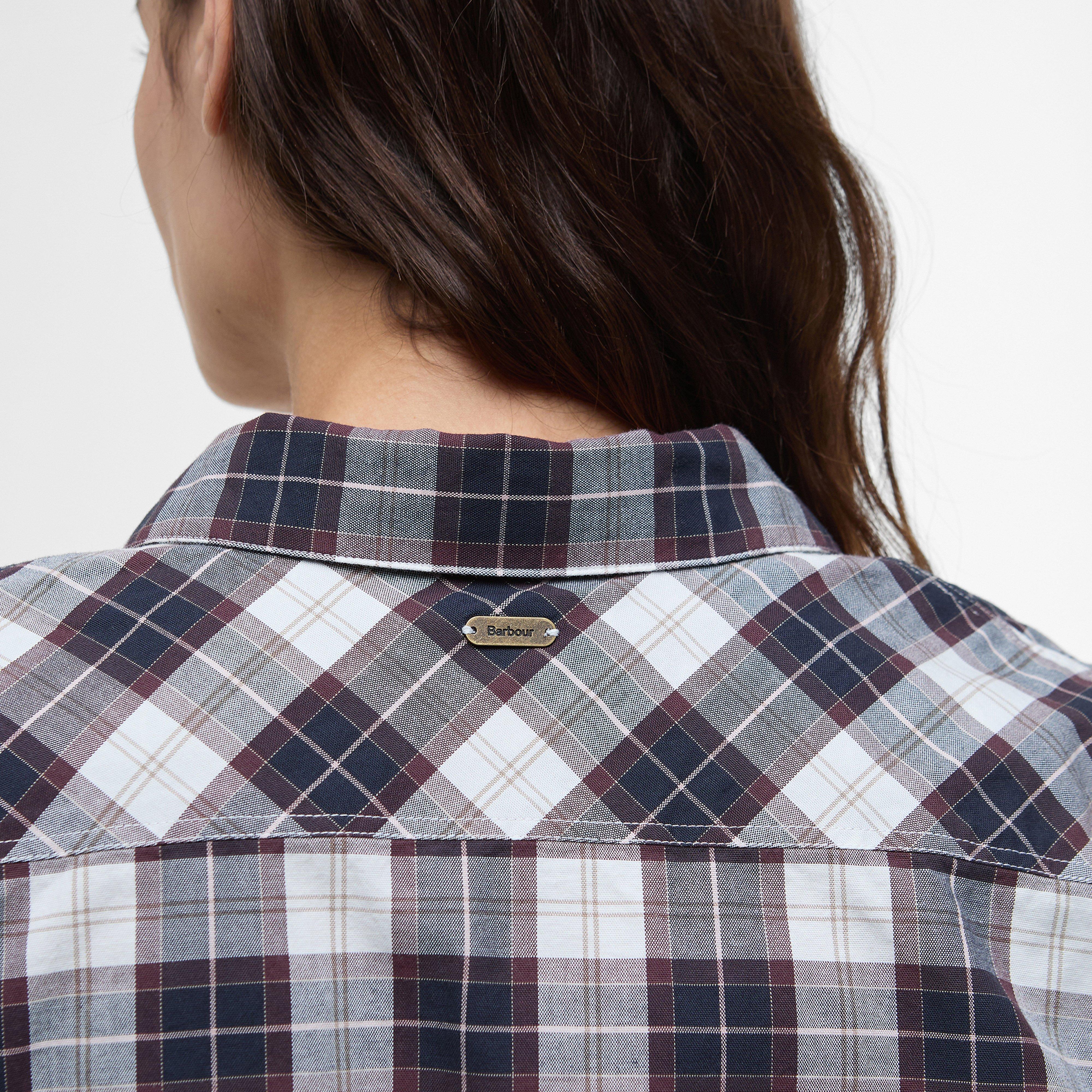 Womens Edda Shirt Gardenia Tartan