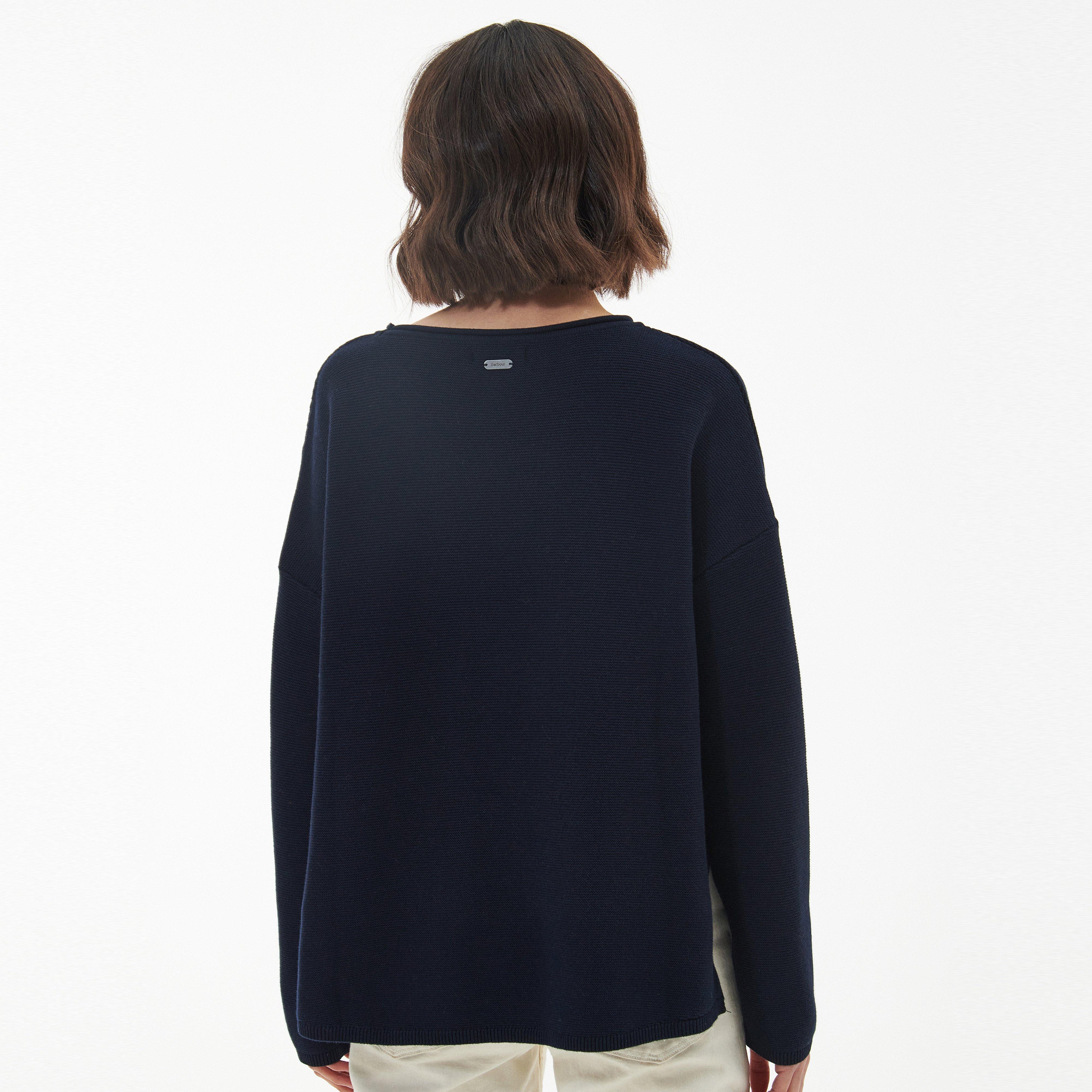 Womens Marine Knitted Jumper Navy