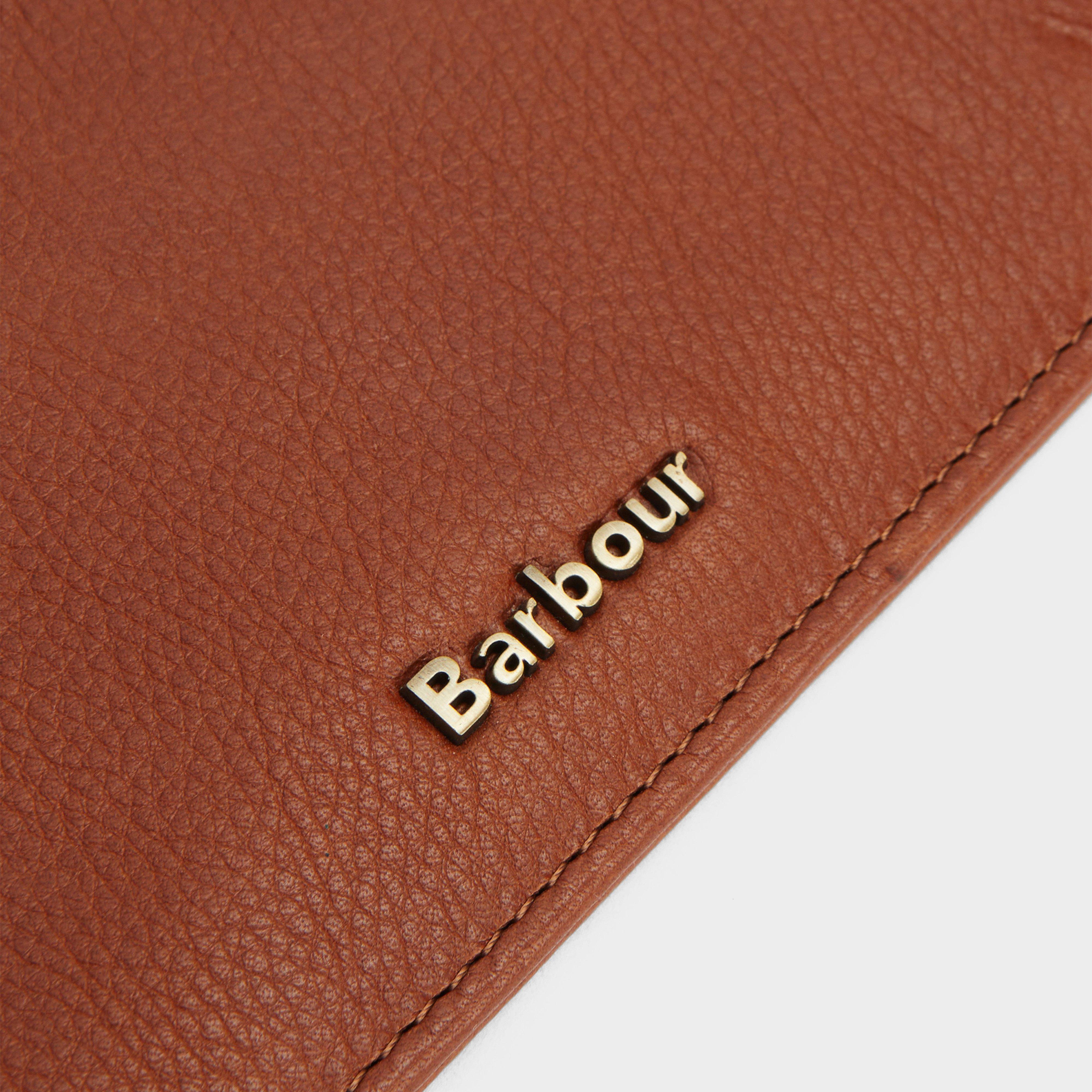 Laire Leather Wristlet Purse Brown