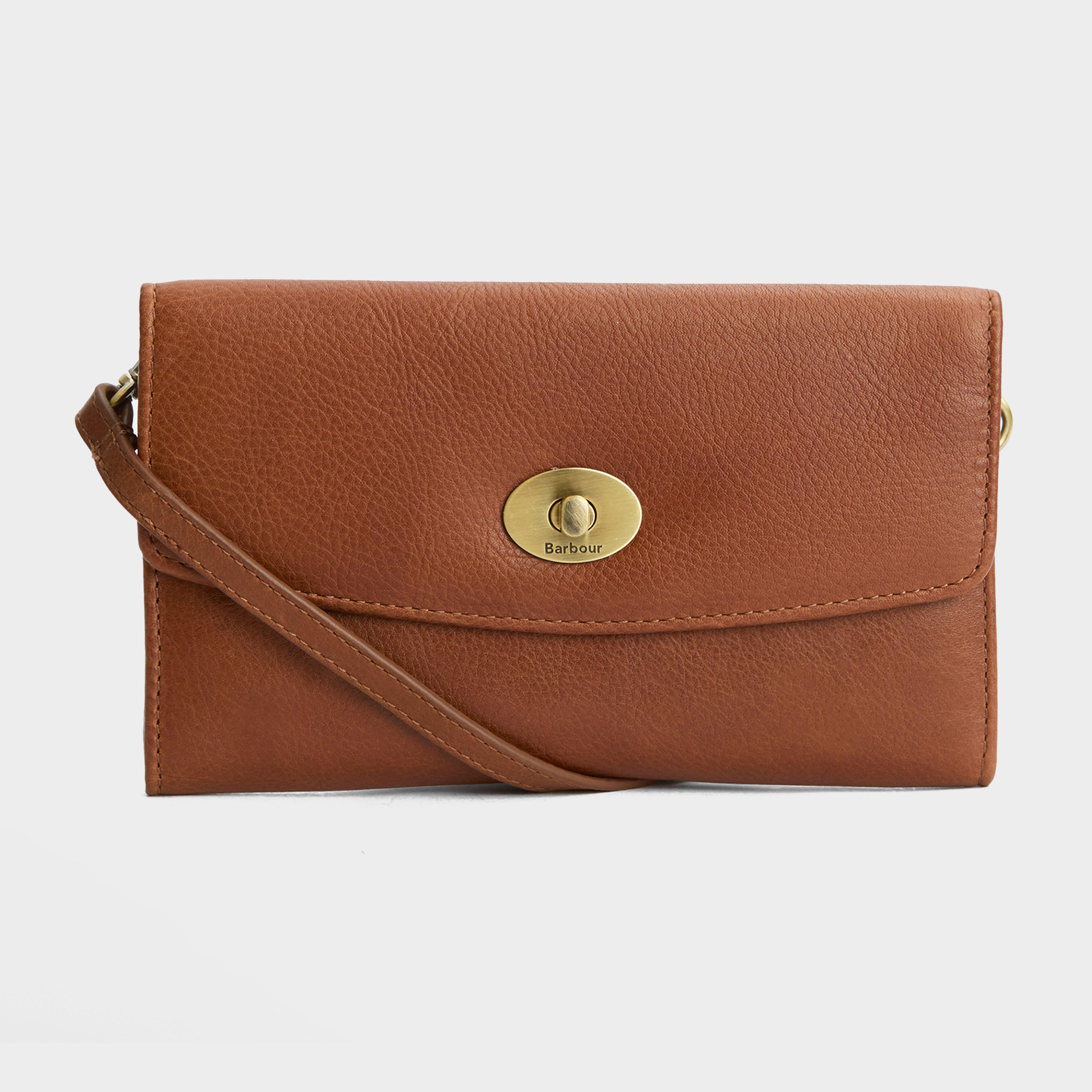 Isla Leather Travel Purse Brown