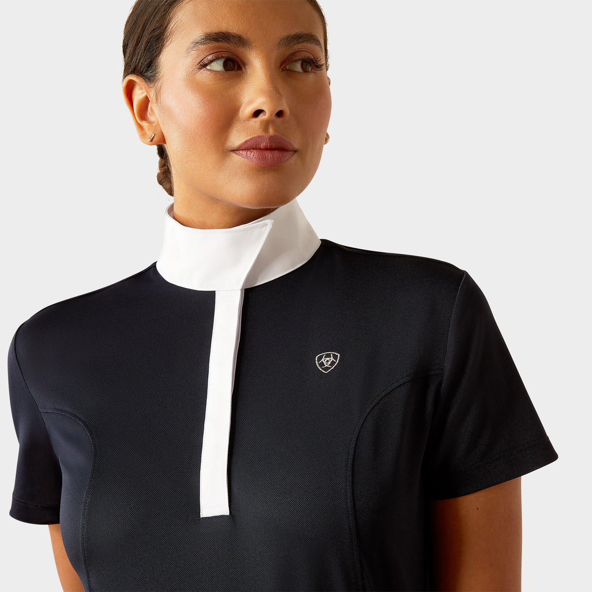 Womens Aptos Short Sleeved Show Shirt Navy