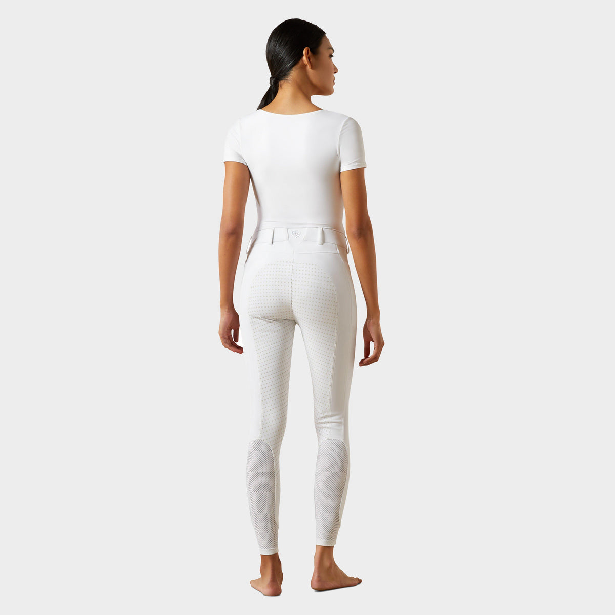 Womens Tri Factor NT Half Grip Breeches White