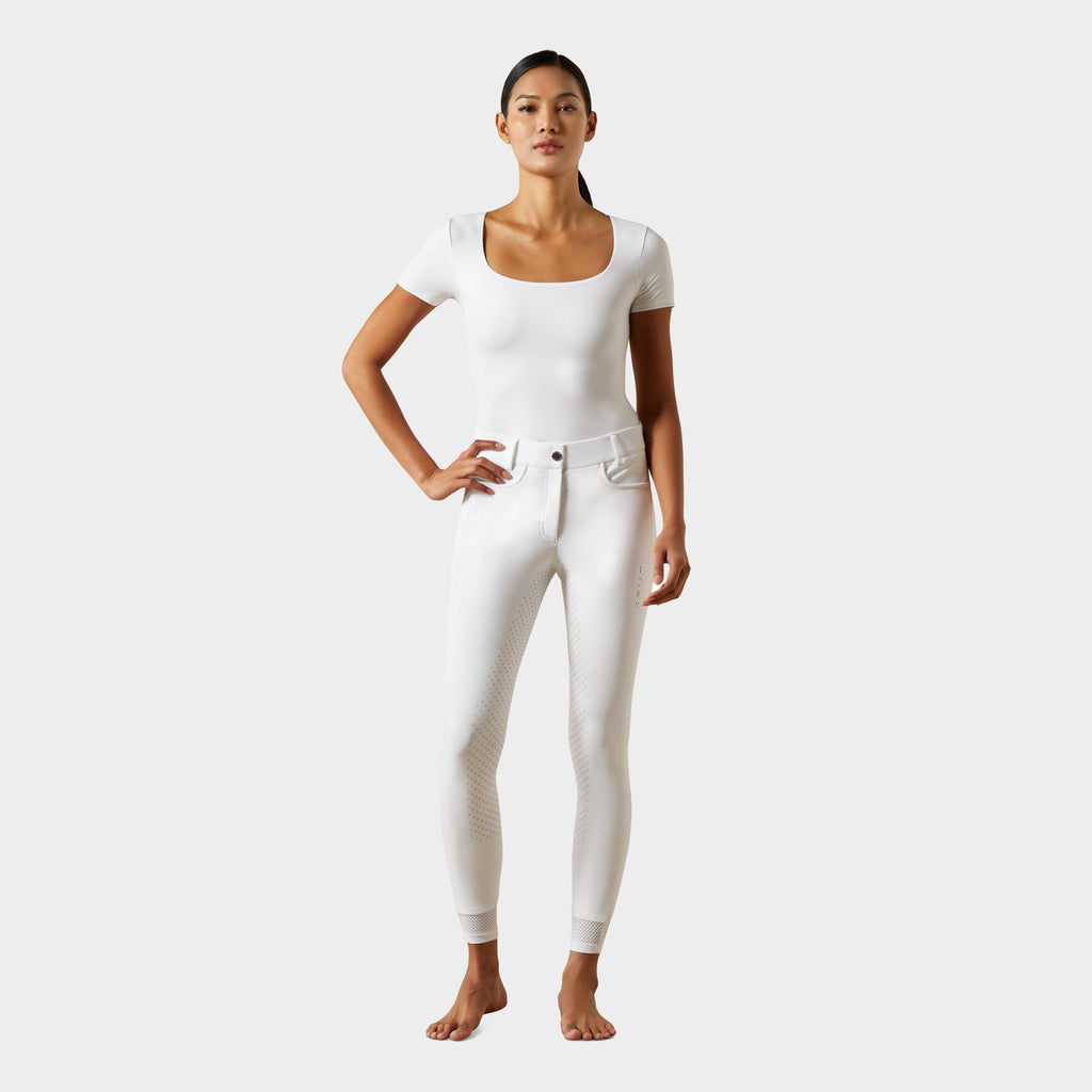 Womens Tri Factor NT Half Grip Breeches White