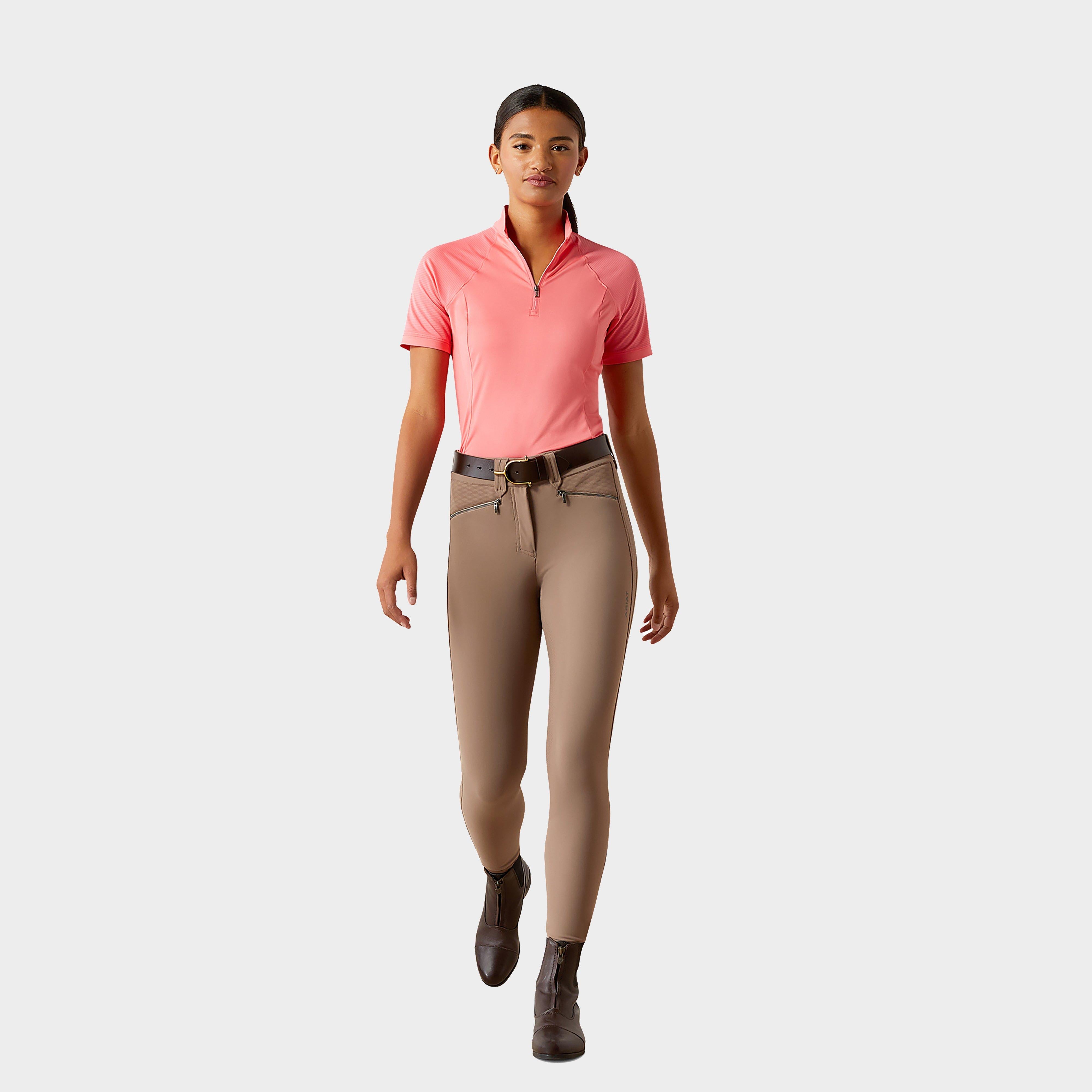 Womens Soquel 1/4 Zip Base Layer Coral Paradise