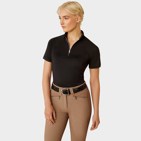 Womens Soquel 1/4 Zip Base Layer Black