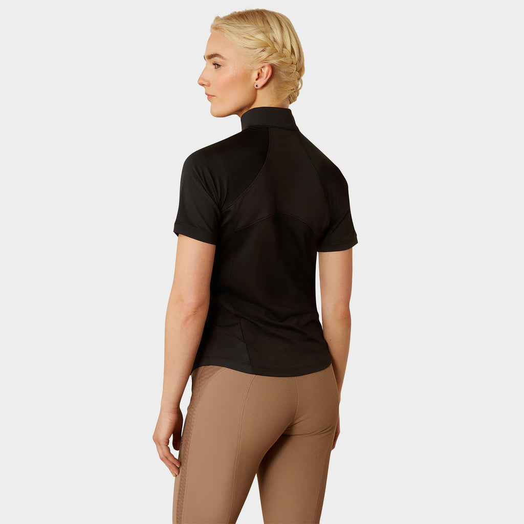 Womens Soquel 1/4 Zip Base Layer Black