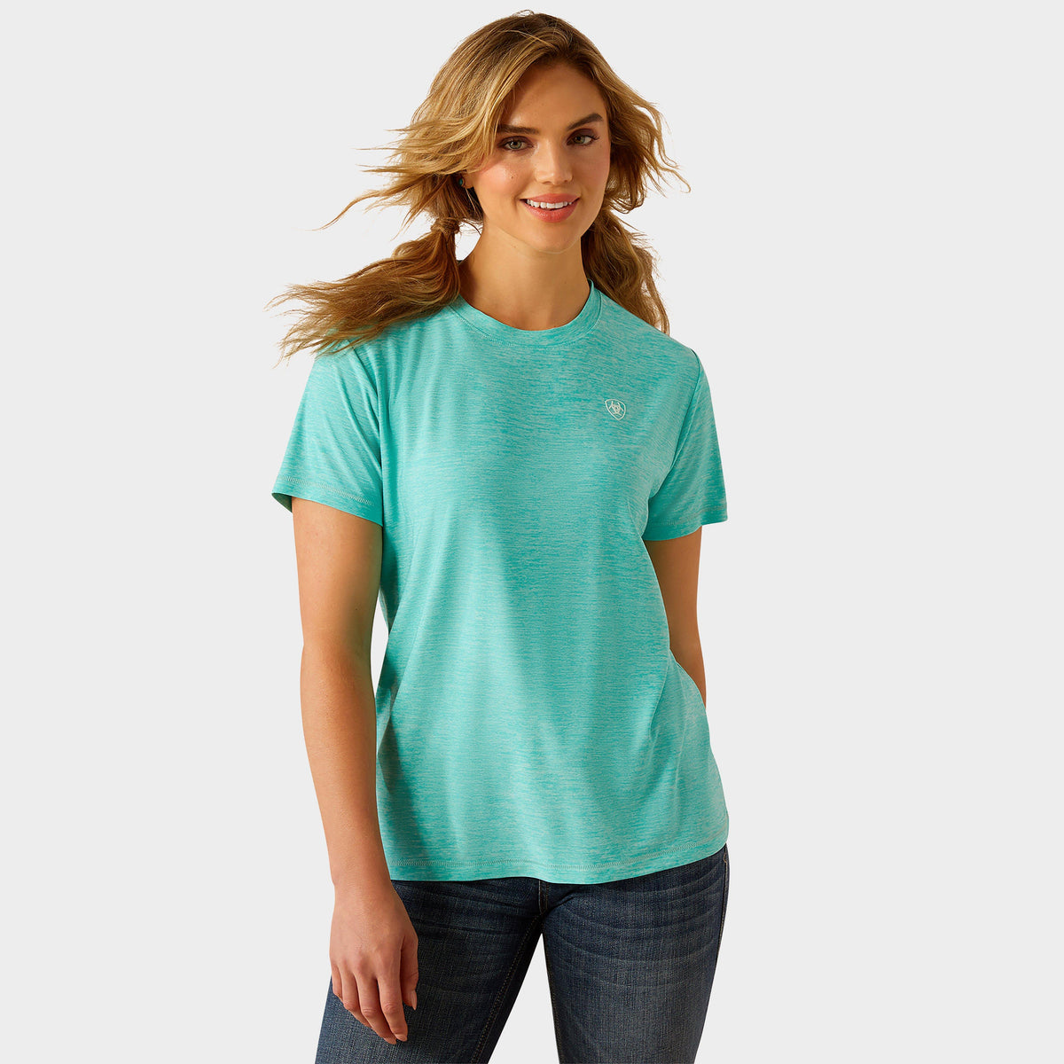 Womens Laguna Logo T-Shirt Blue Turquoise