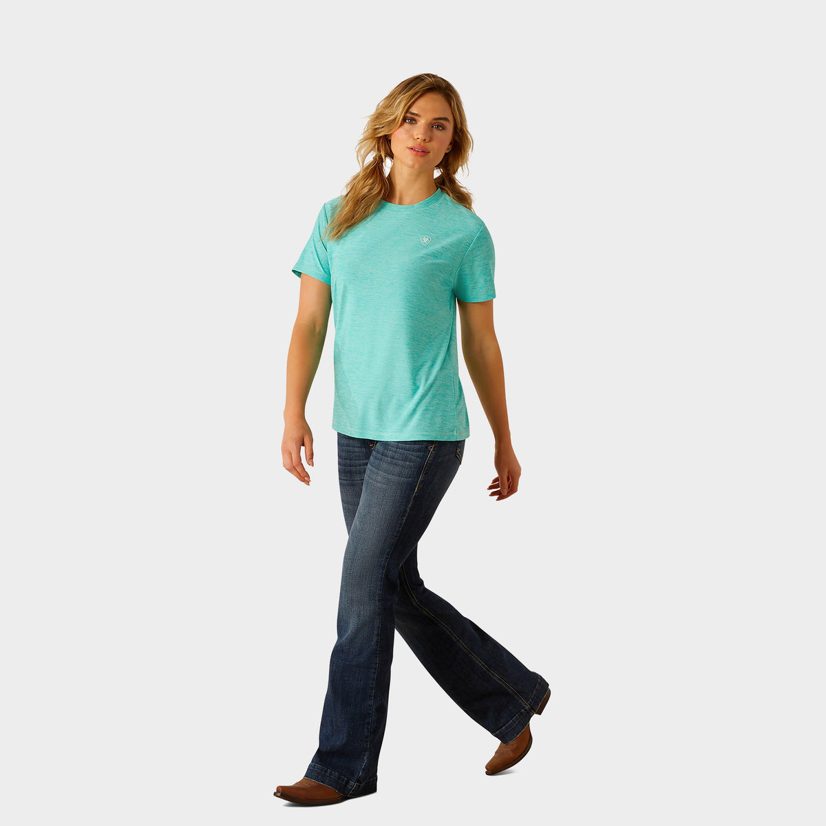 Womens Laguna Logo T-Shirt Blue Turquoise