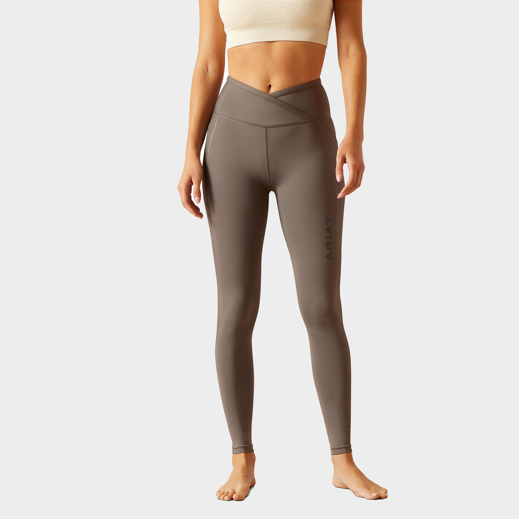 Womens Eos Chic Half Grip Tights Plum Grey