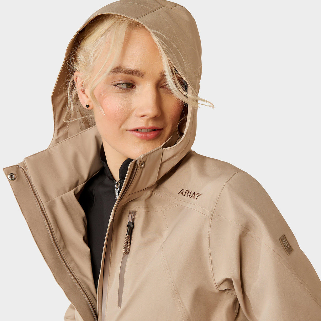Womens Coastal Waterproof Jacket Cape Reed