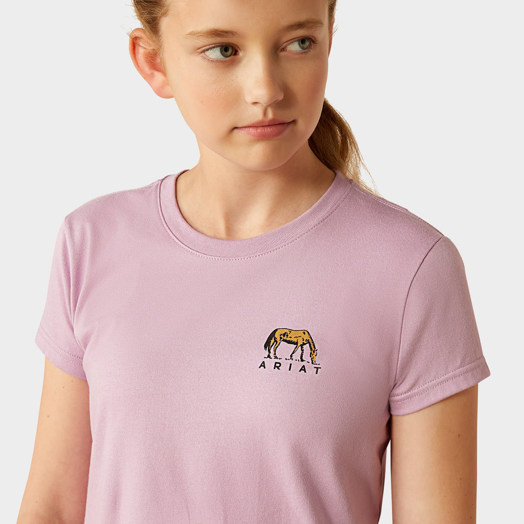 Kids Meadow Pony T-Shirt Lavender