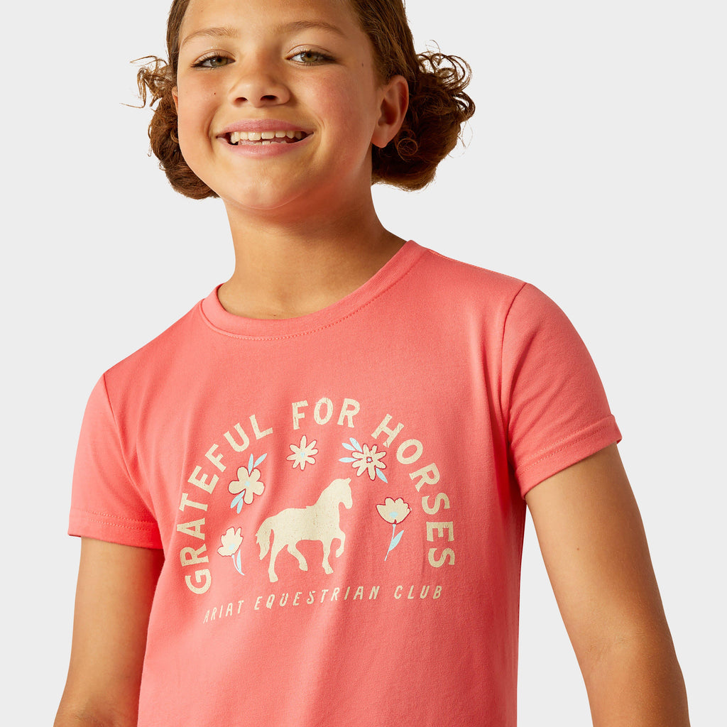 Kids Grateful T-Shirt Coral Paradise