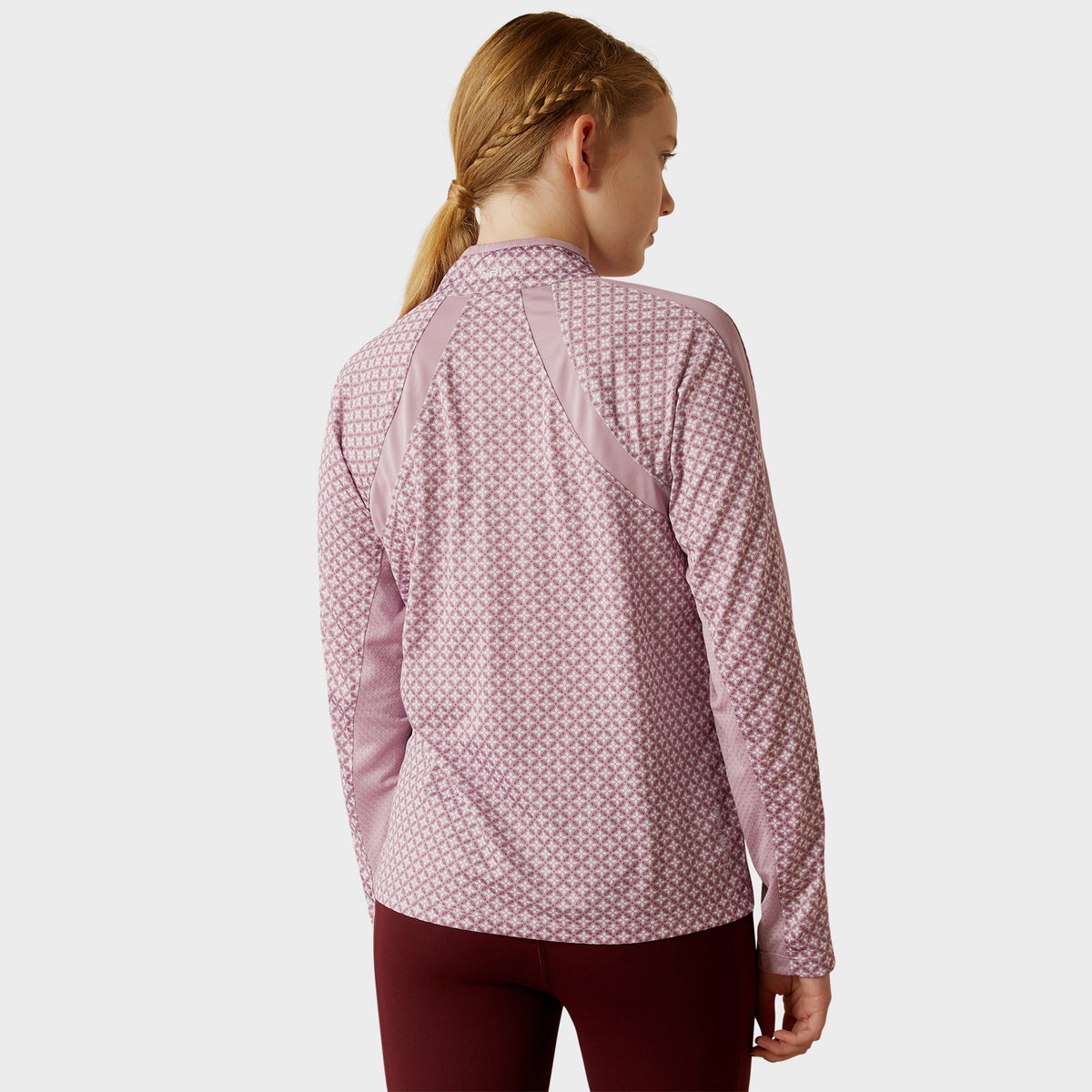 Kids Sunstopper 3.0 1/4 Zip Base Layer Lavender Mist Tile