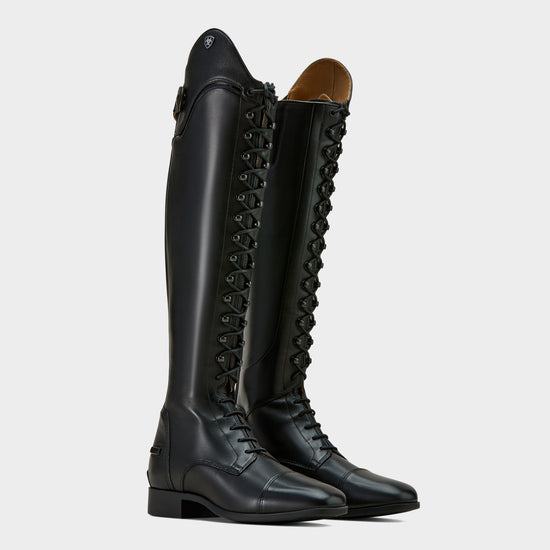 Womens Palisade Lace Tall Riding Boots Black