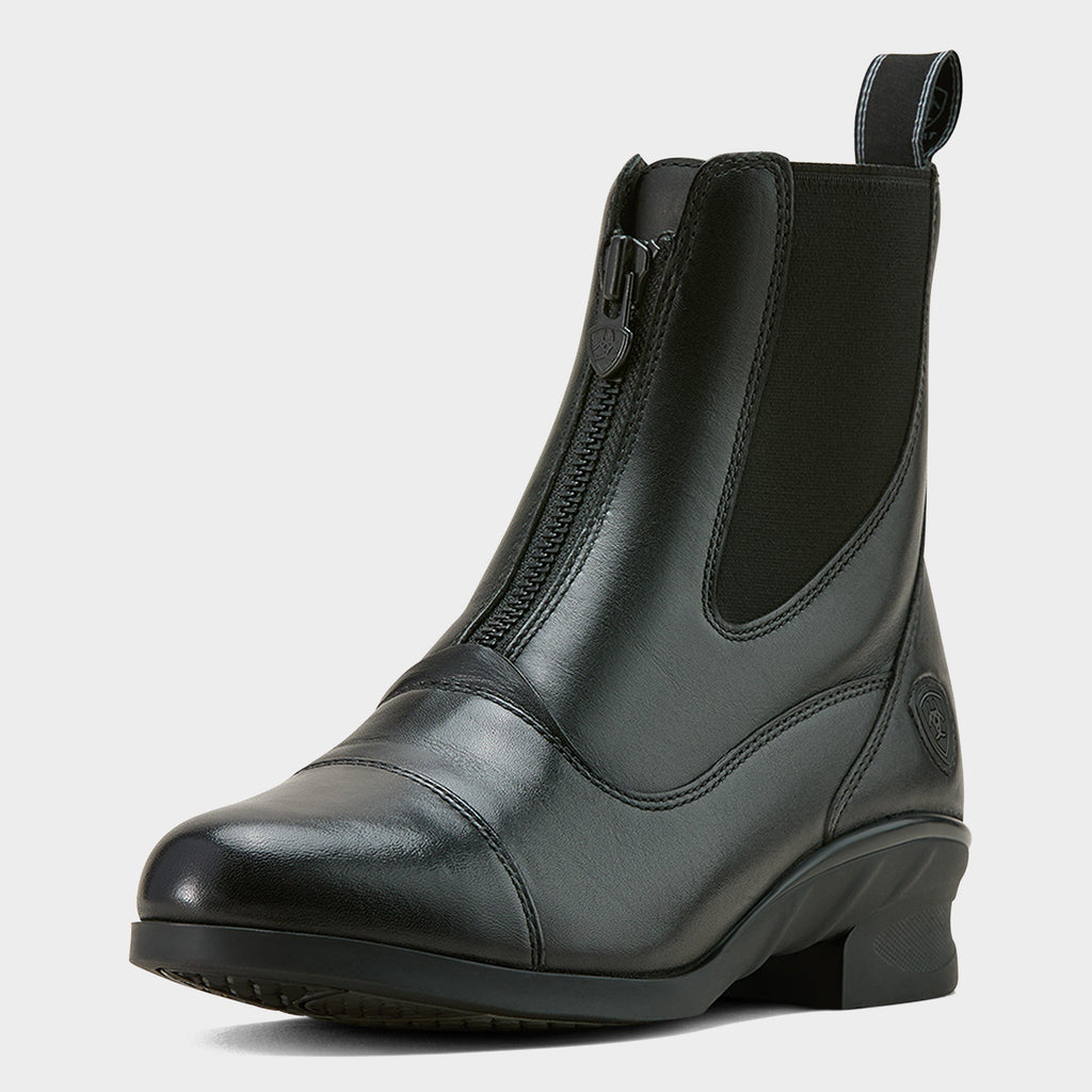 Womens Heritage Zip Paddock Boots Black