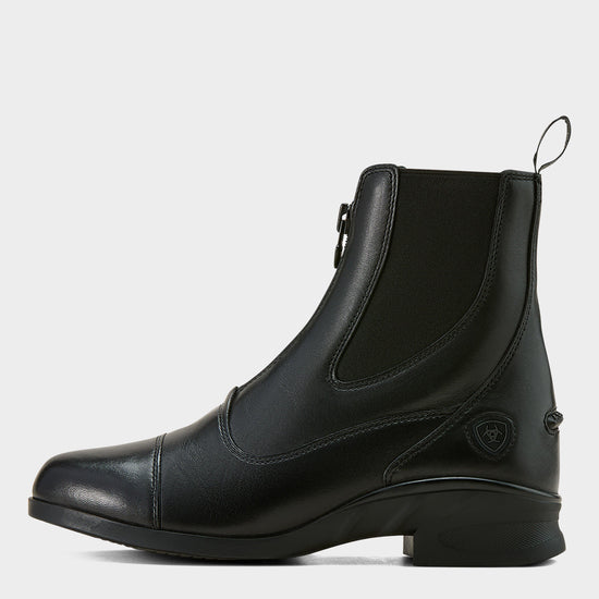 Womens Heritage Zip Paddock Boots Black
