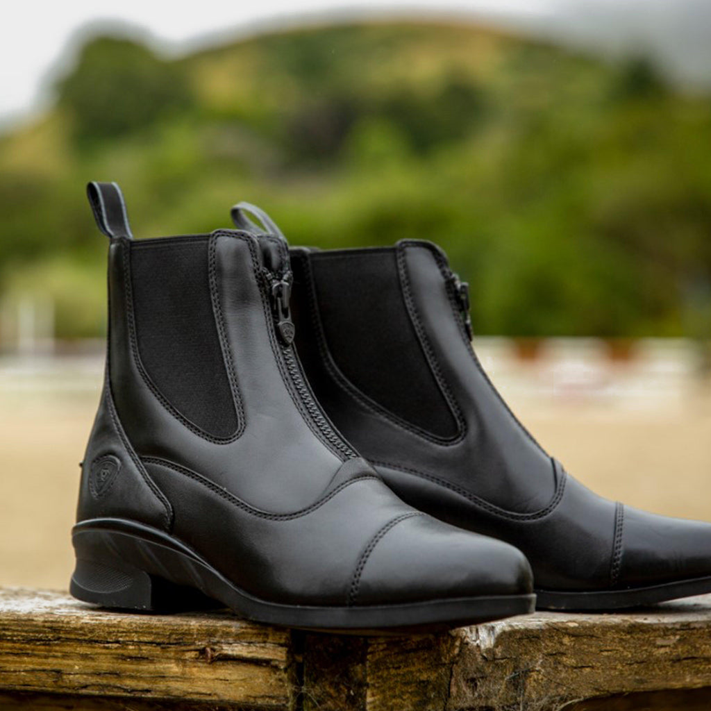Womens Heritage Zip Paddock Boots Black