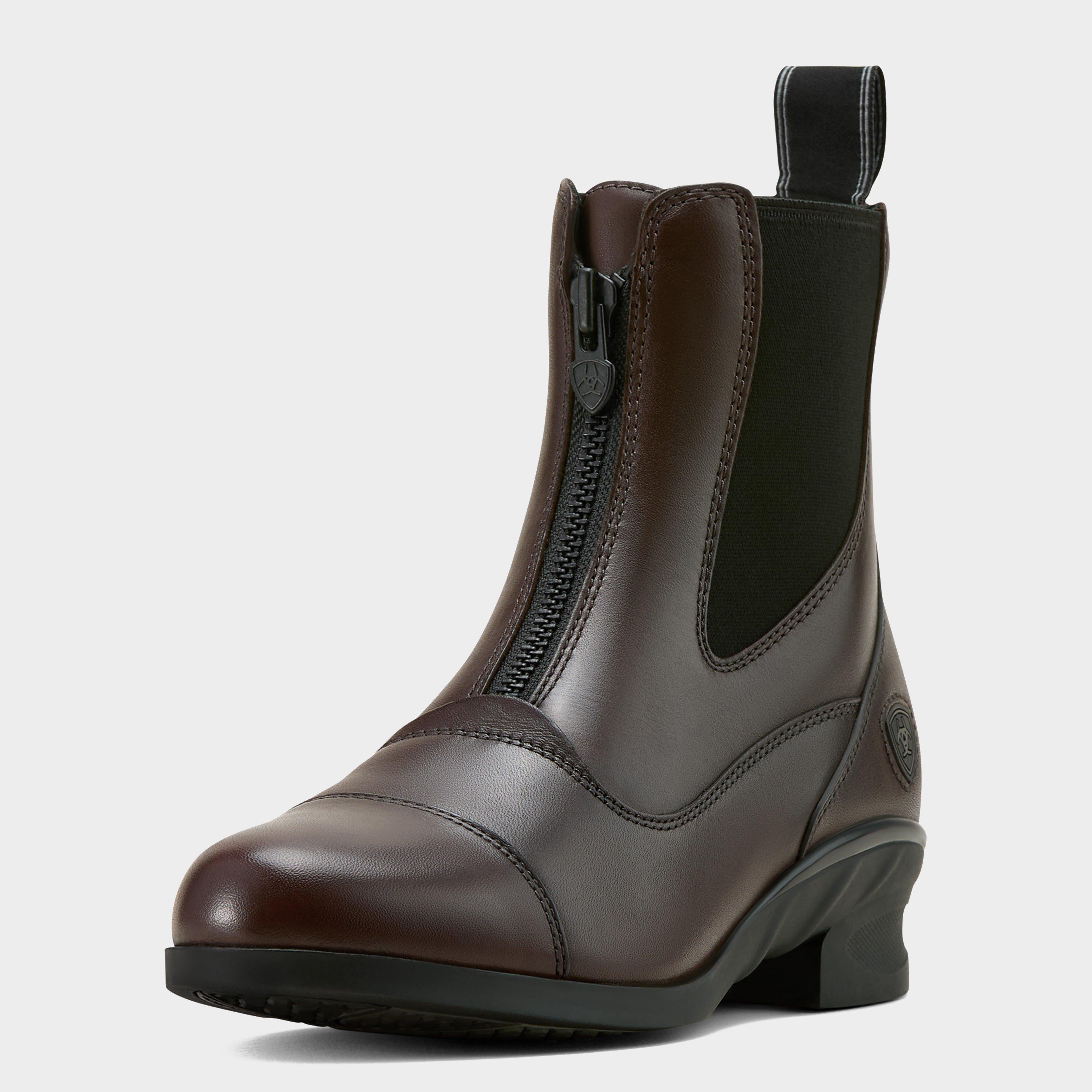 Womens Heritage Zip Paddock Boots Brown