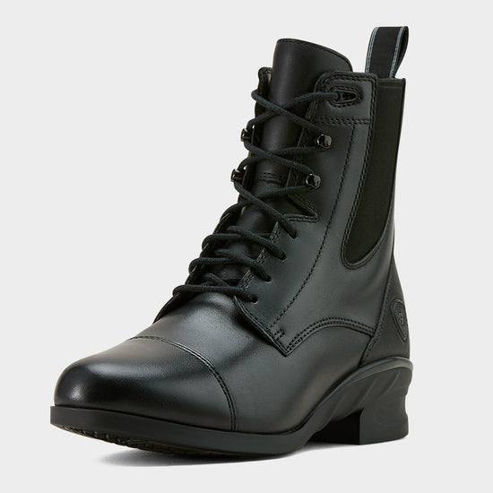 Womens Heritage Lace Paddock Boots Black