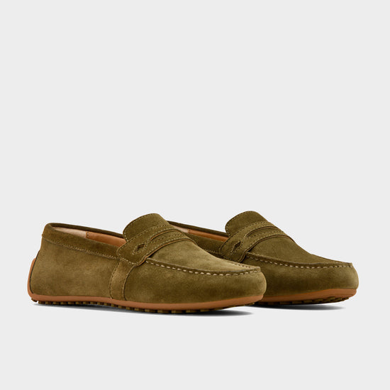 Womens Selene Driving Moc Dark Olive