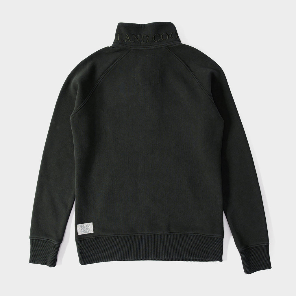 Womens Crest Zip Henley Racing Green