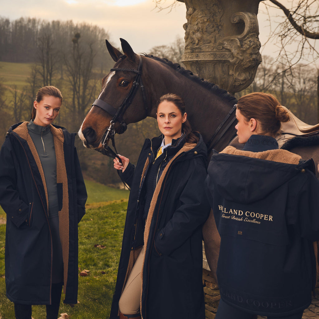 Womens One Sized Waterproof Coat Ink Navy