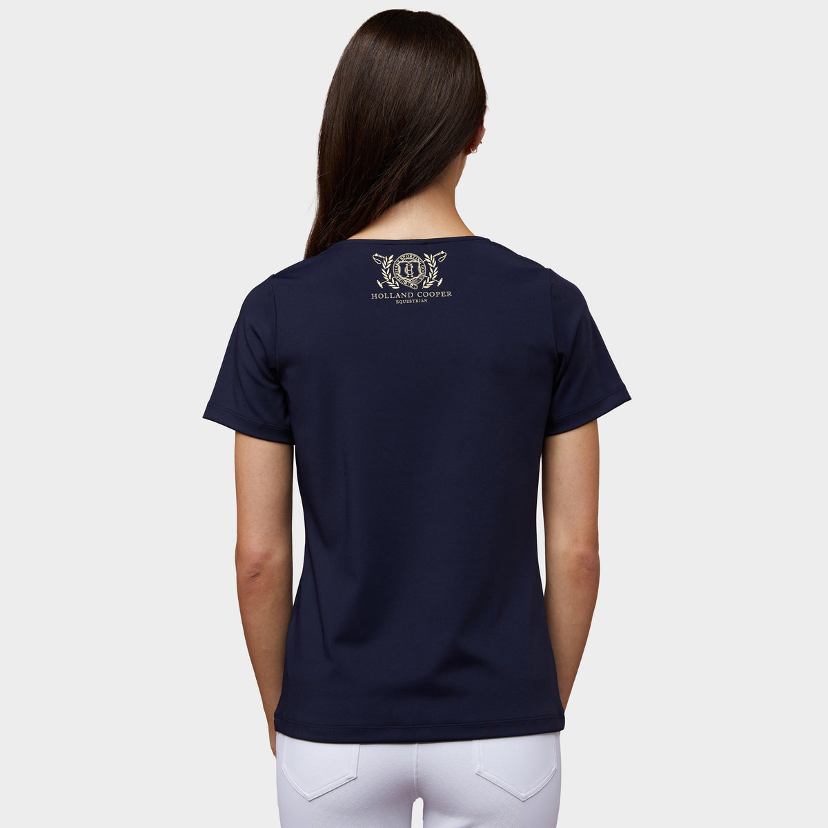 Womens Training V-Neck Tee Ink Navy