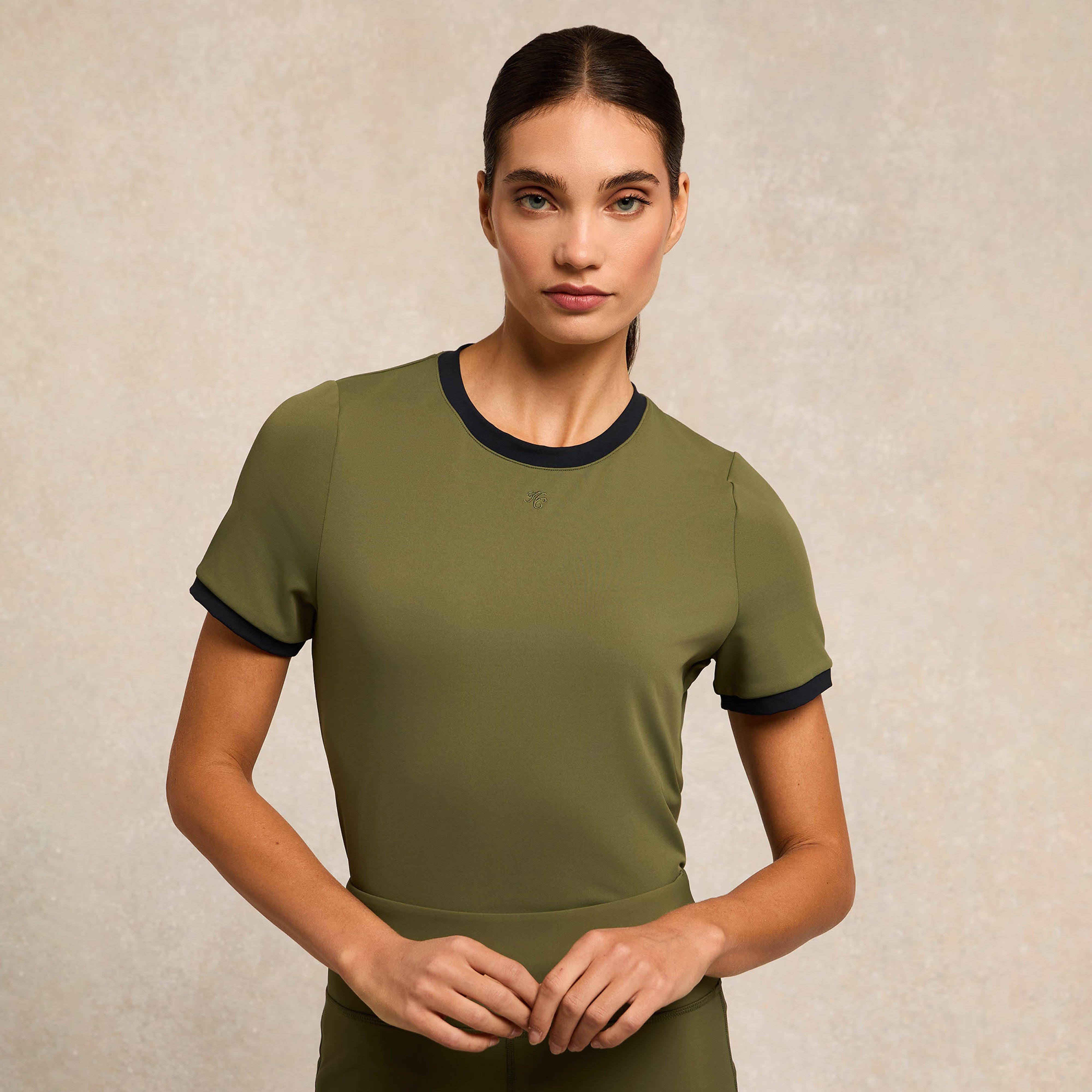 Womens Chiltern Ringer Tee Spring Green