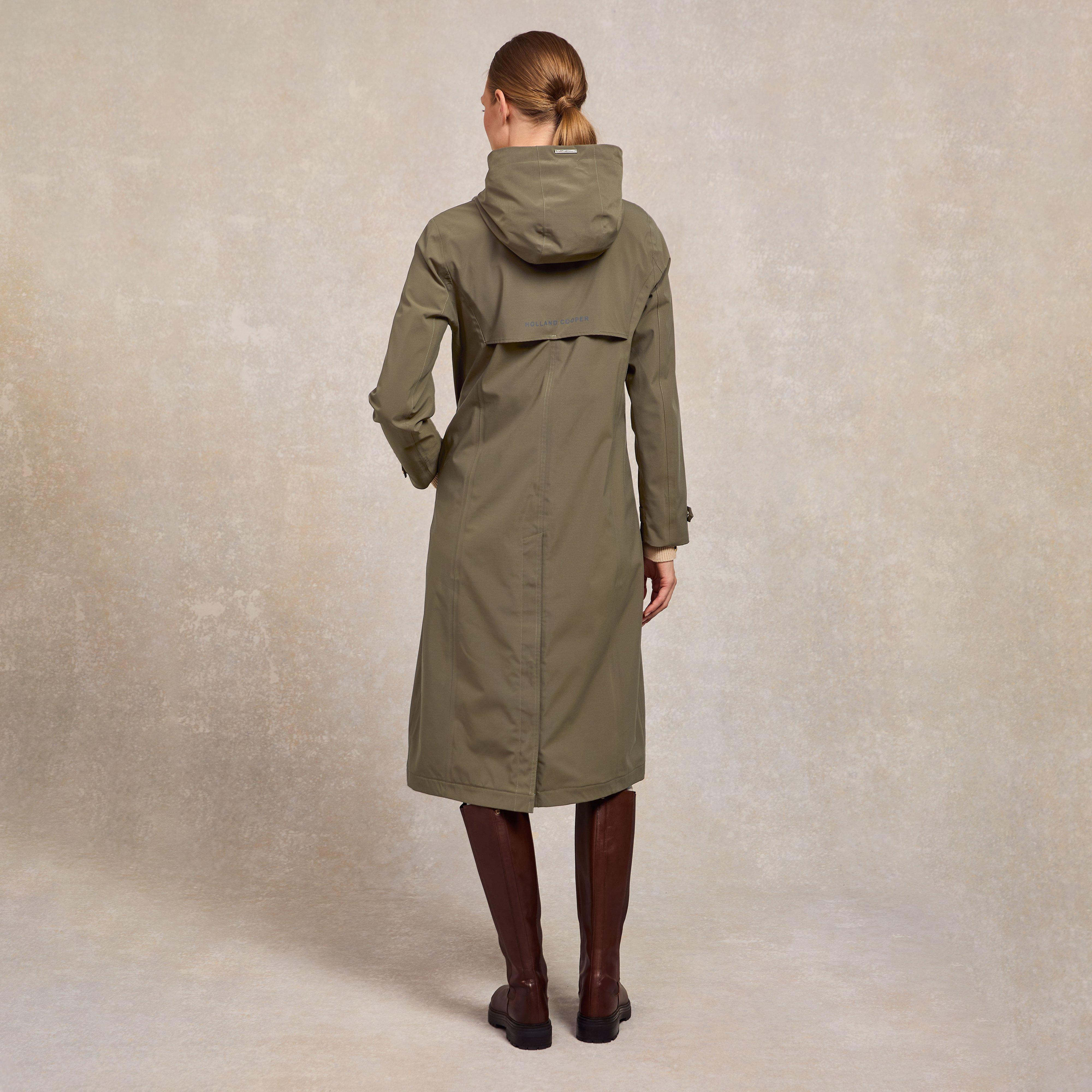 Womens Folgate Rain Coat Soft Khaki