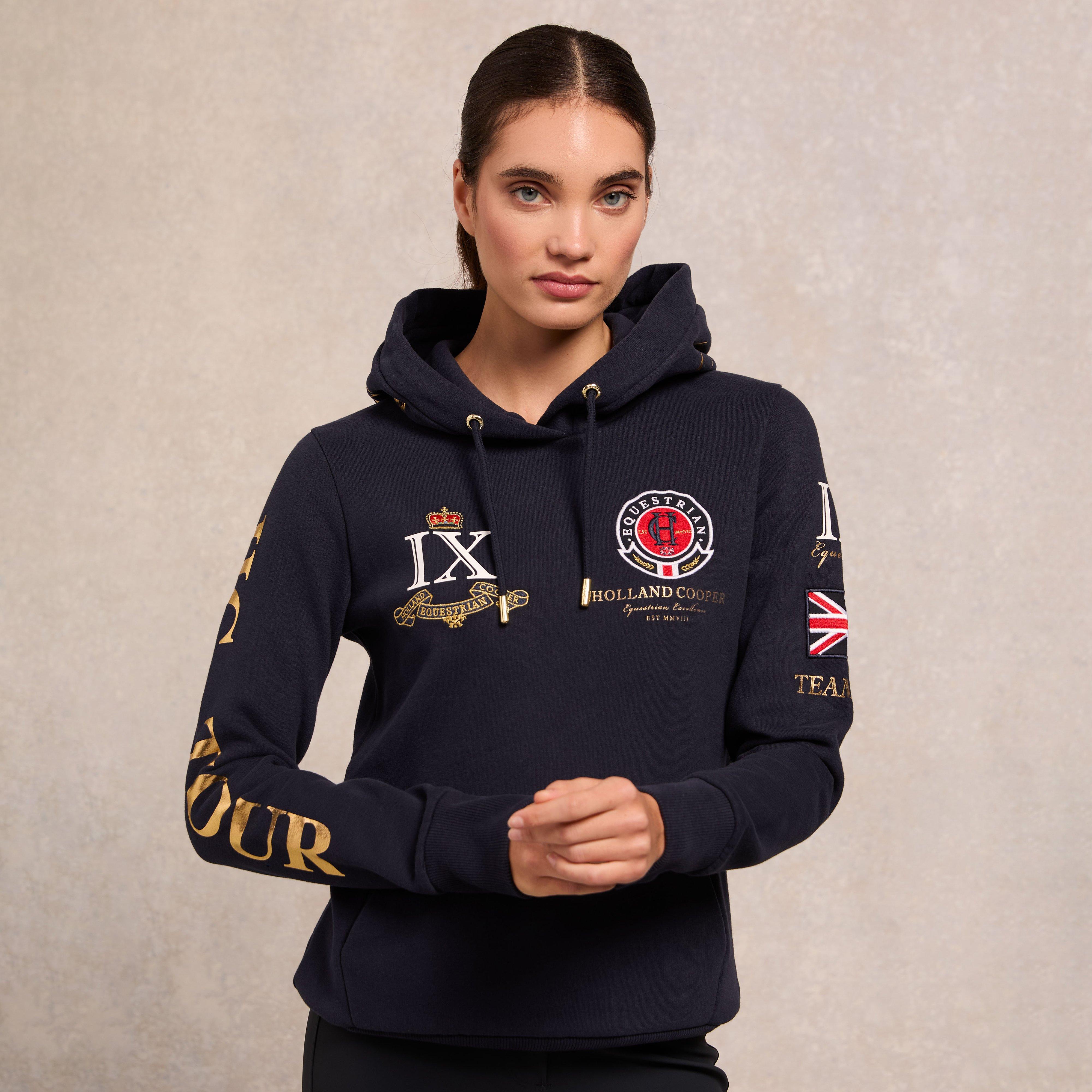 Womens Team Hoodie Pull On Ink Navy