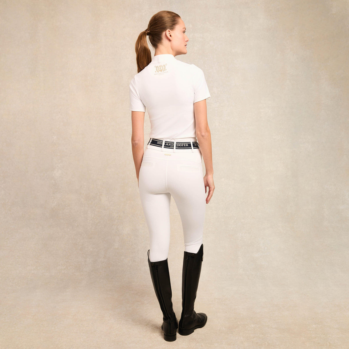 Womens Burghley Short Sleeve Base Layer White