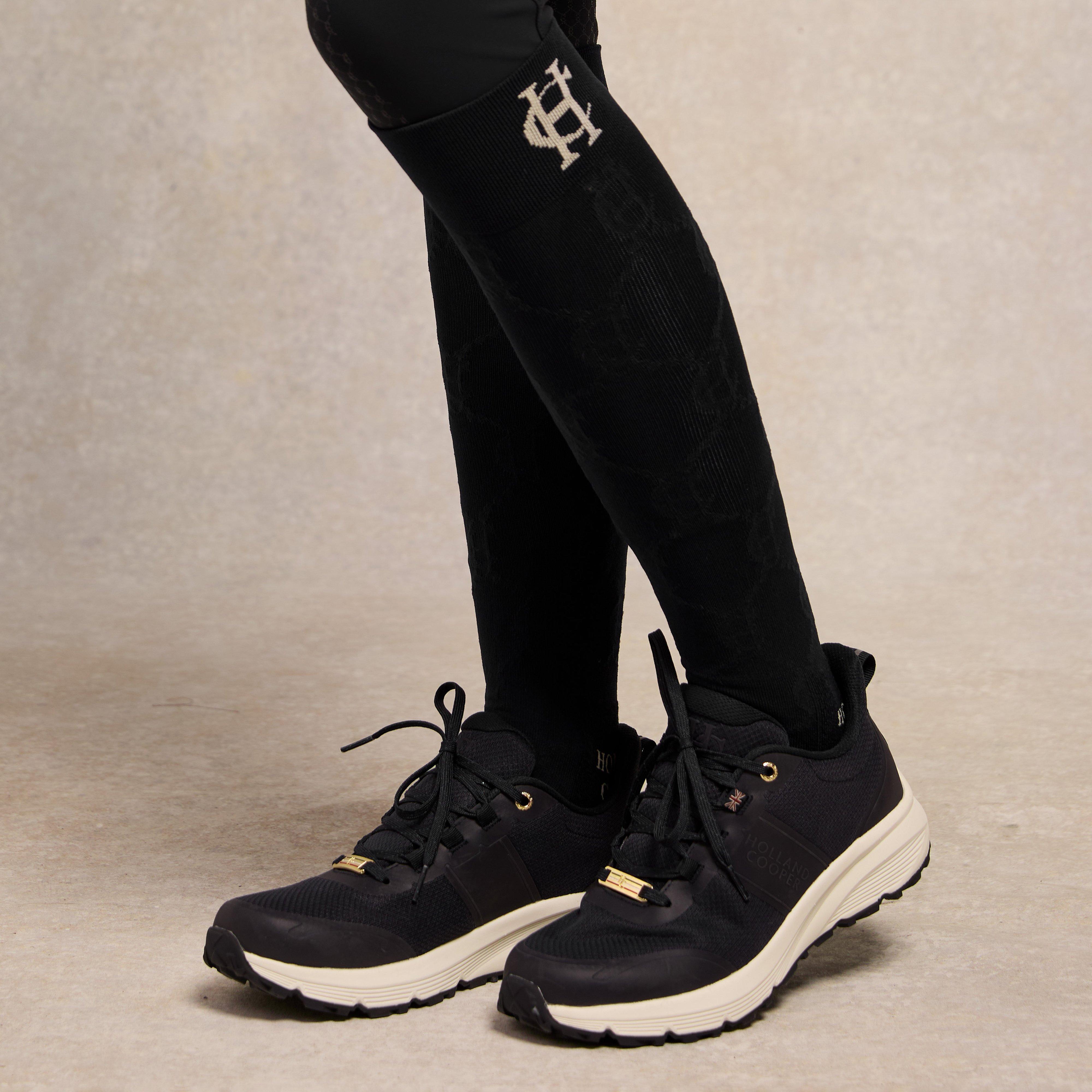 Womens Burghley Waterproof Trainer Black