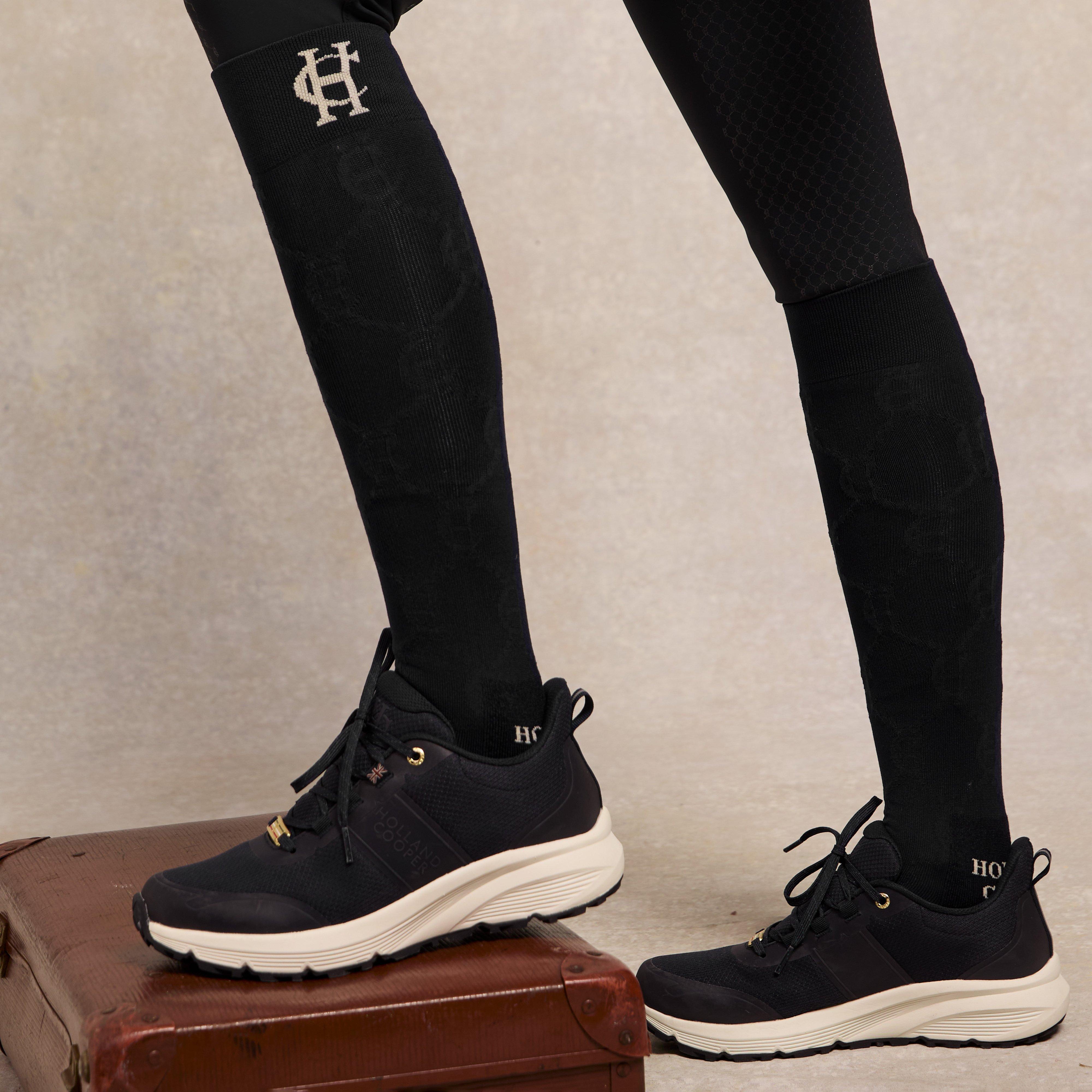 Womens Burghley Waterproof Trainer Black