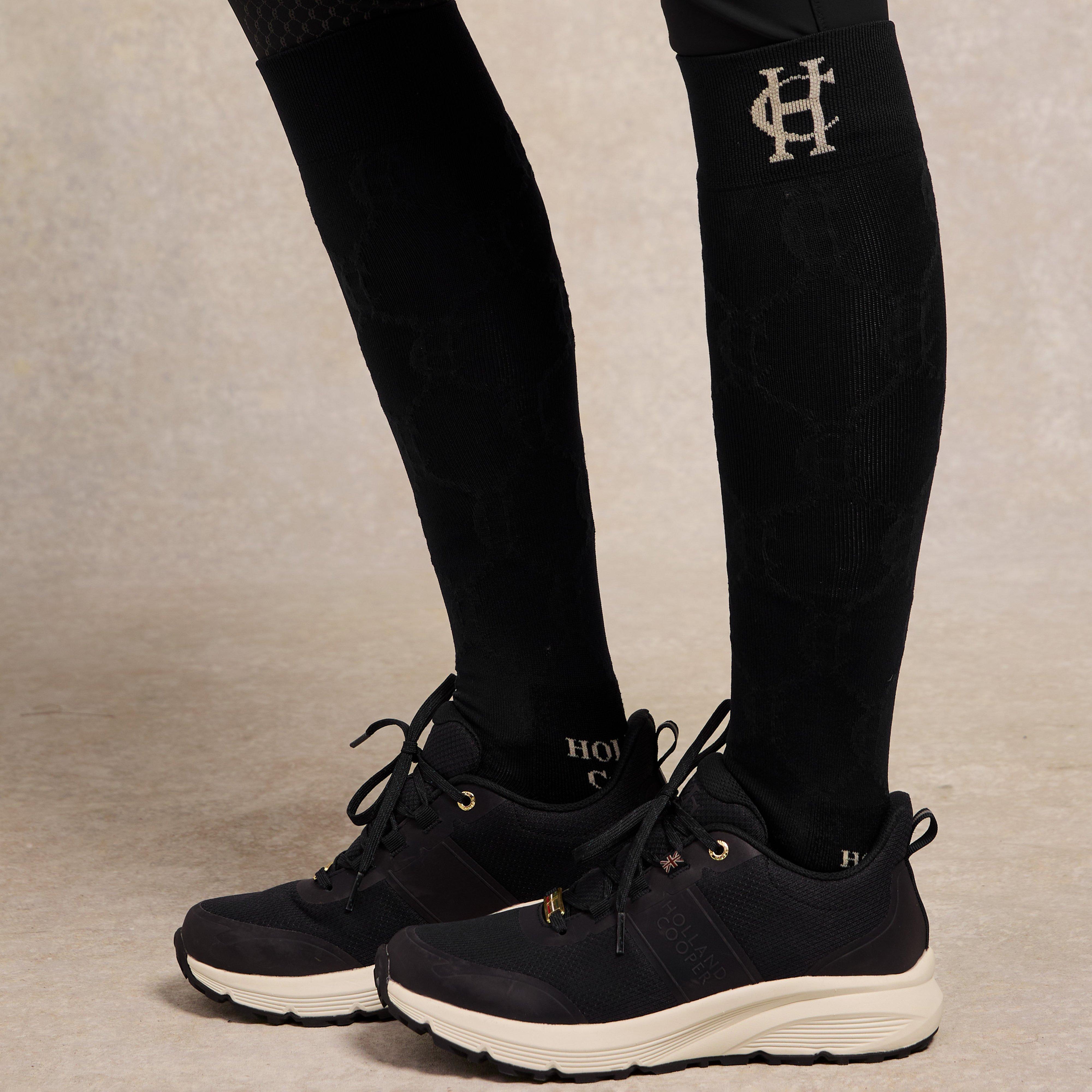 Womens Burghley Waterproof Trainer Black