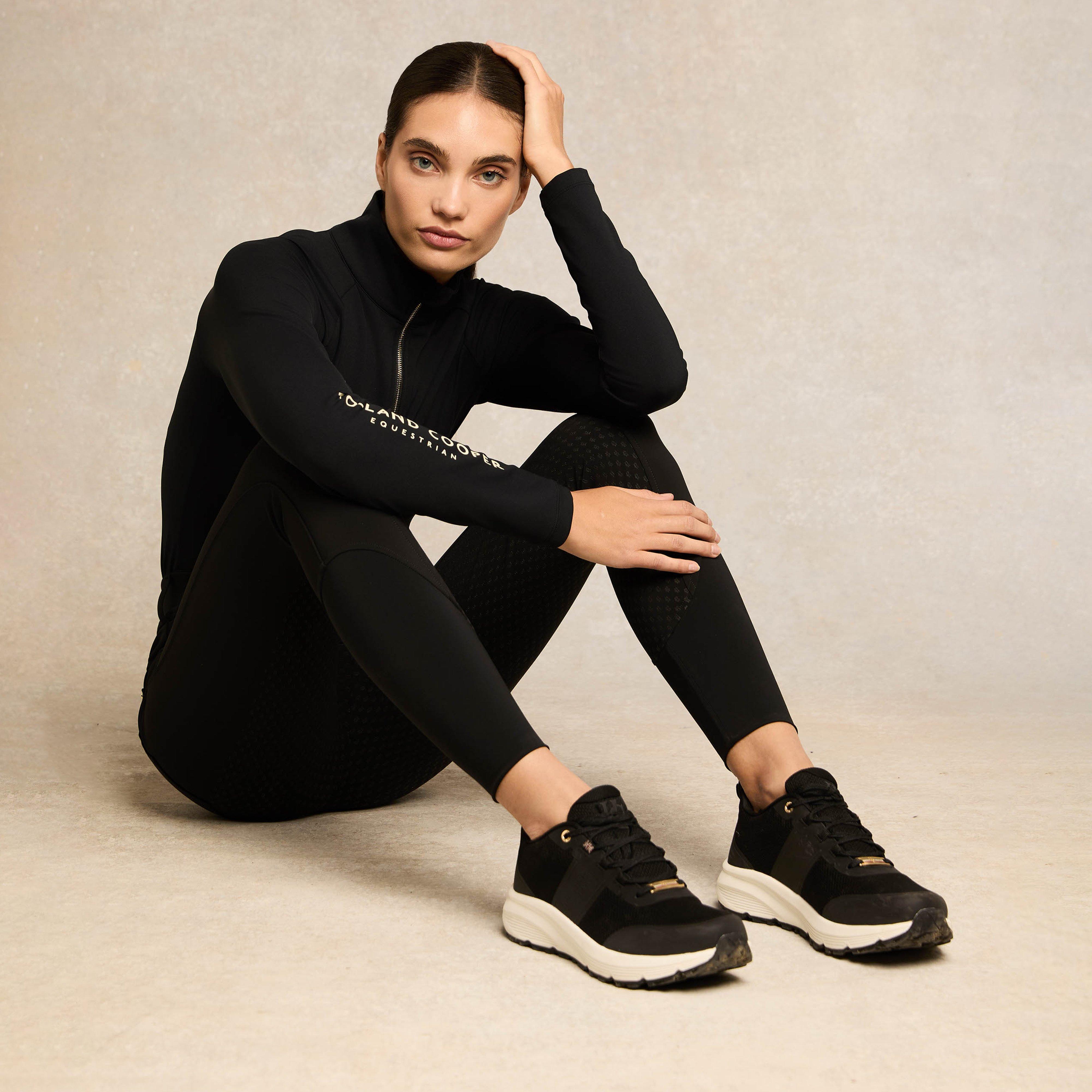 Womens Burghley Waterproof Trainer Black