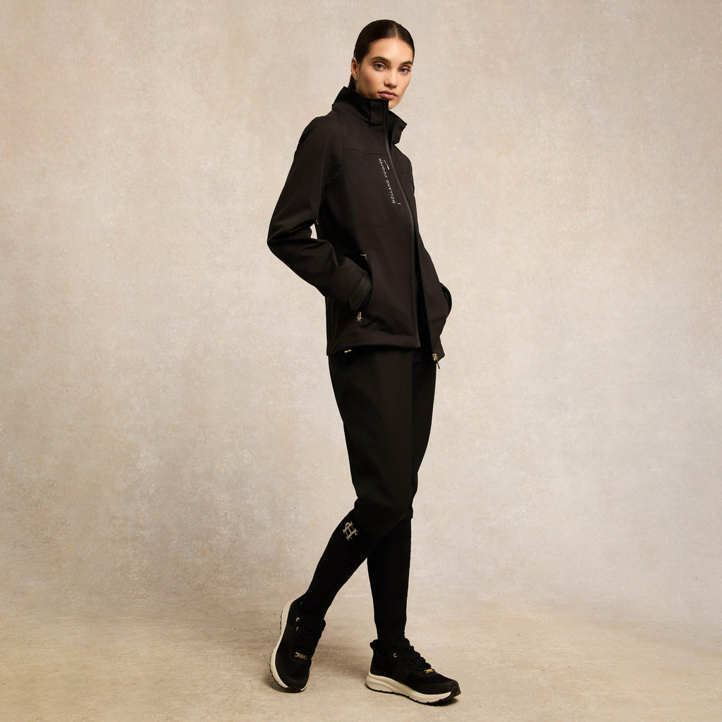 Womens Burghley Waterproof Trainer Black