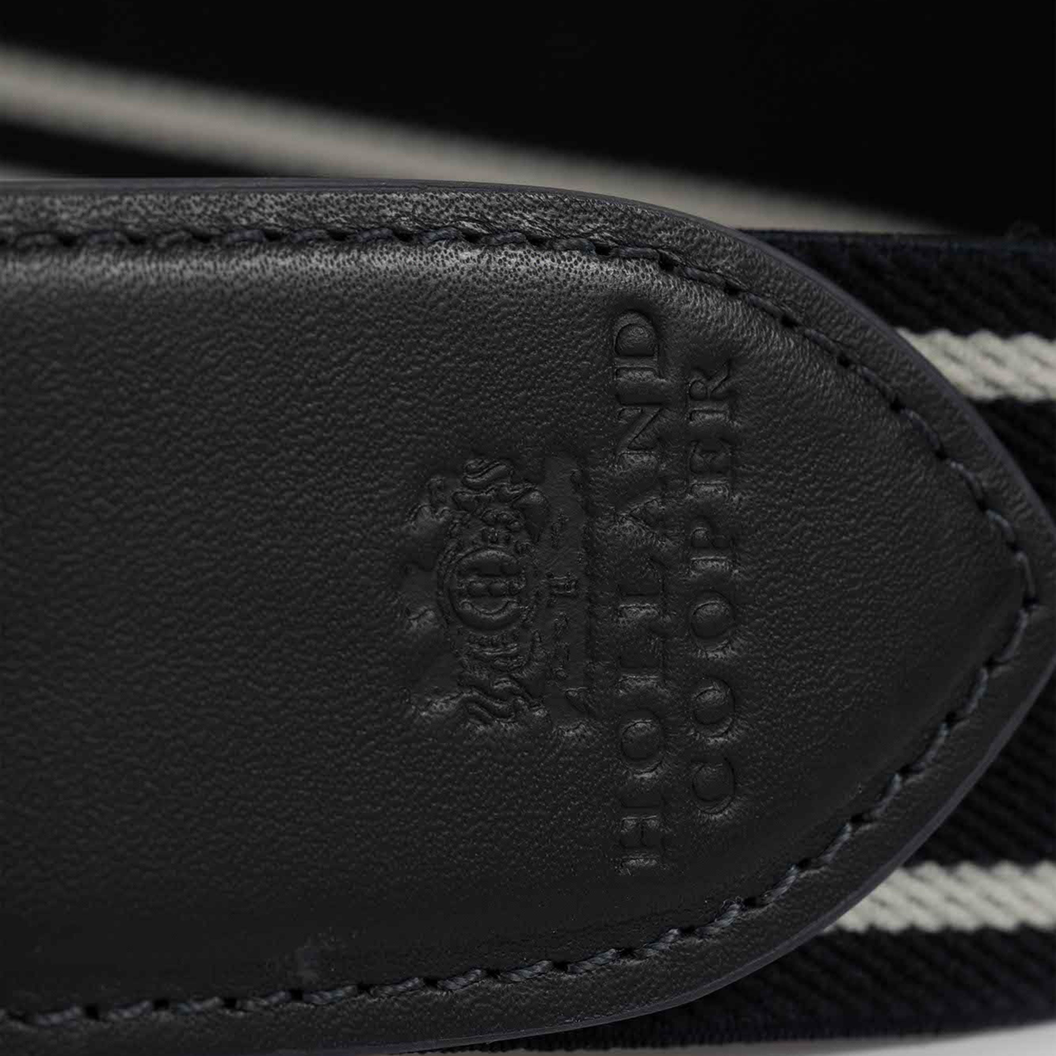 Burghley Logo Riding Belt Ink Navy