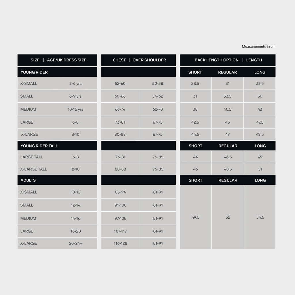 HX3 Adult Body Protector Black