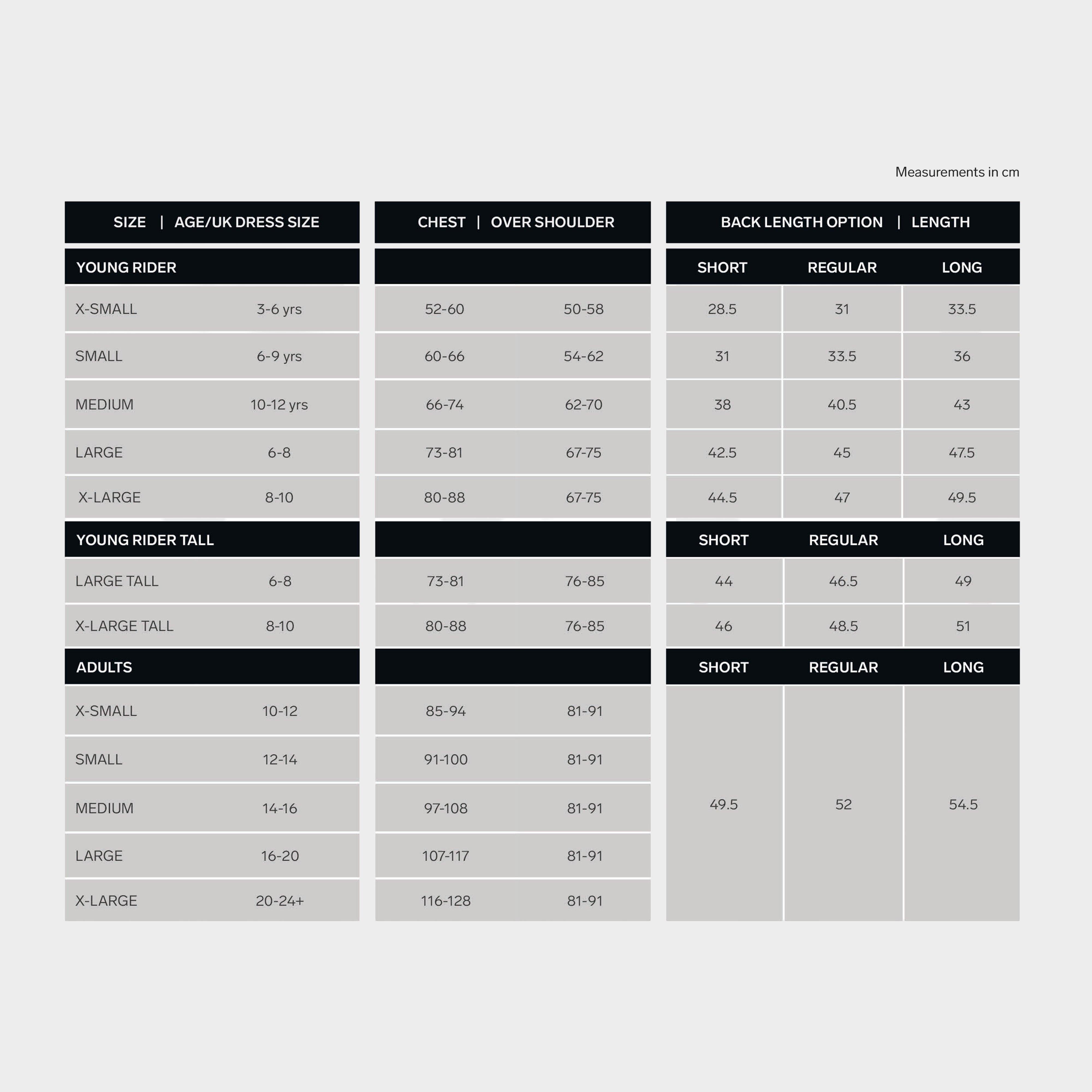 HX3 Adult Body Protector Black