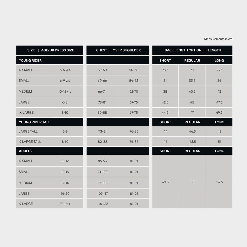 HX3 Adult Body Protector Black