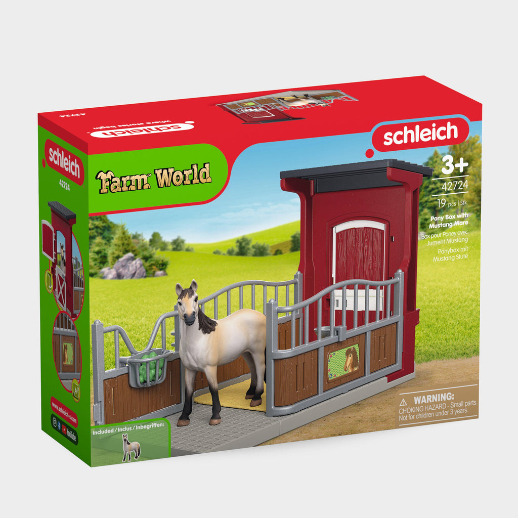 Pony Box with Mustang Mare