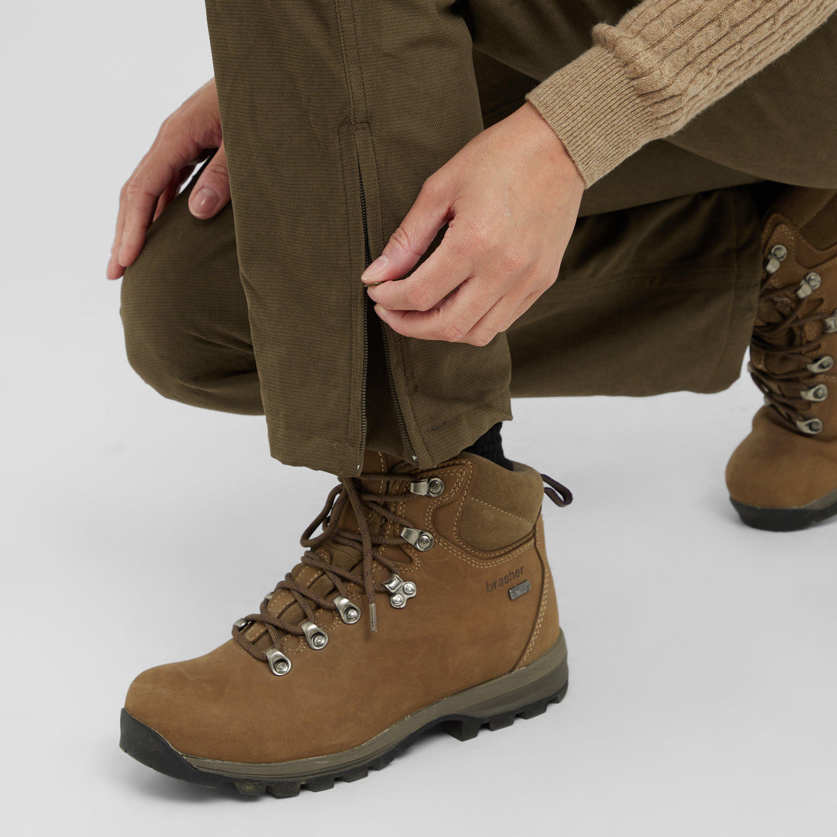 Womens Struther Waterproof Trousers Sage