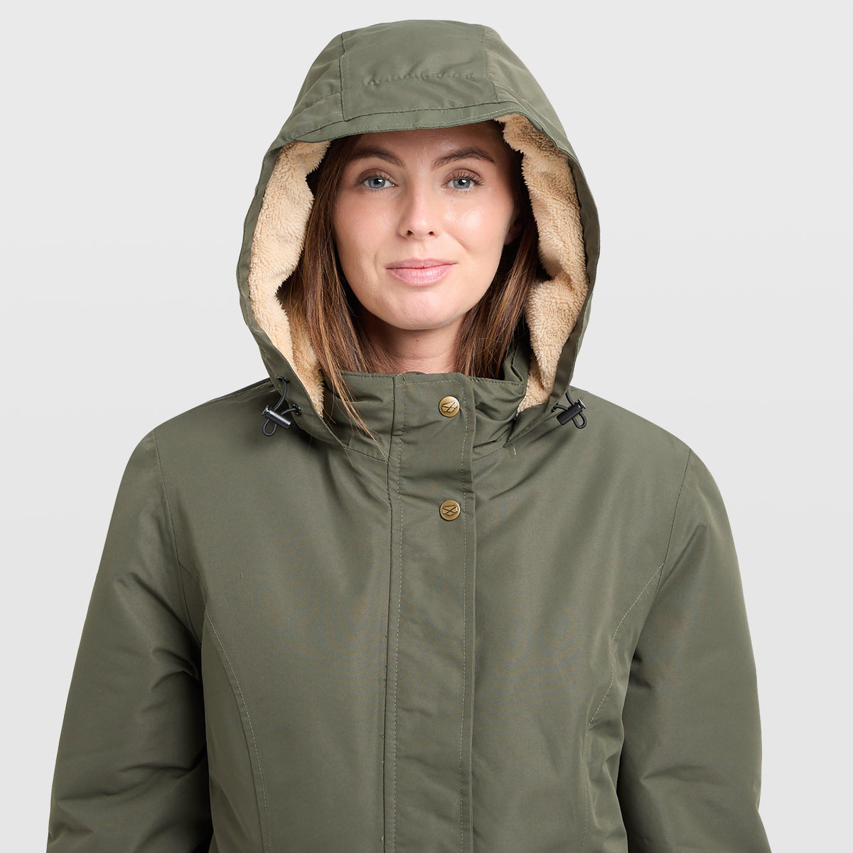 Womens Walker Long Coat Fern Green