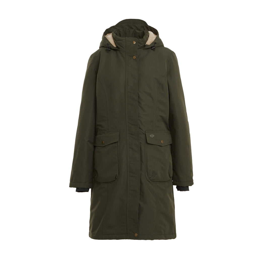 Womens Walker Long Coat Fern Green