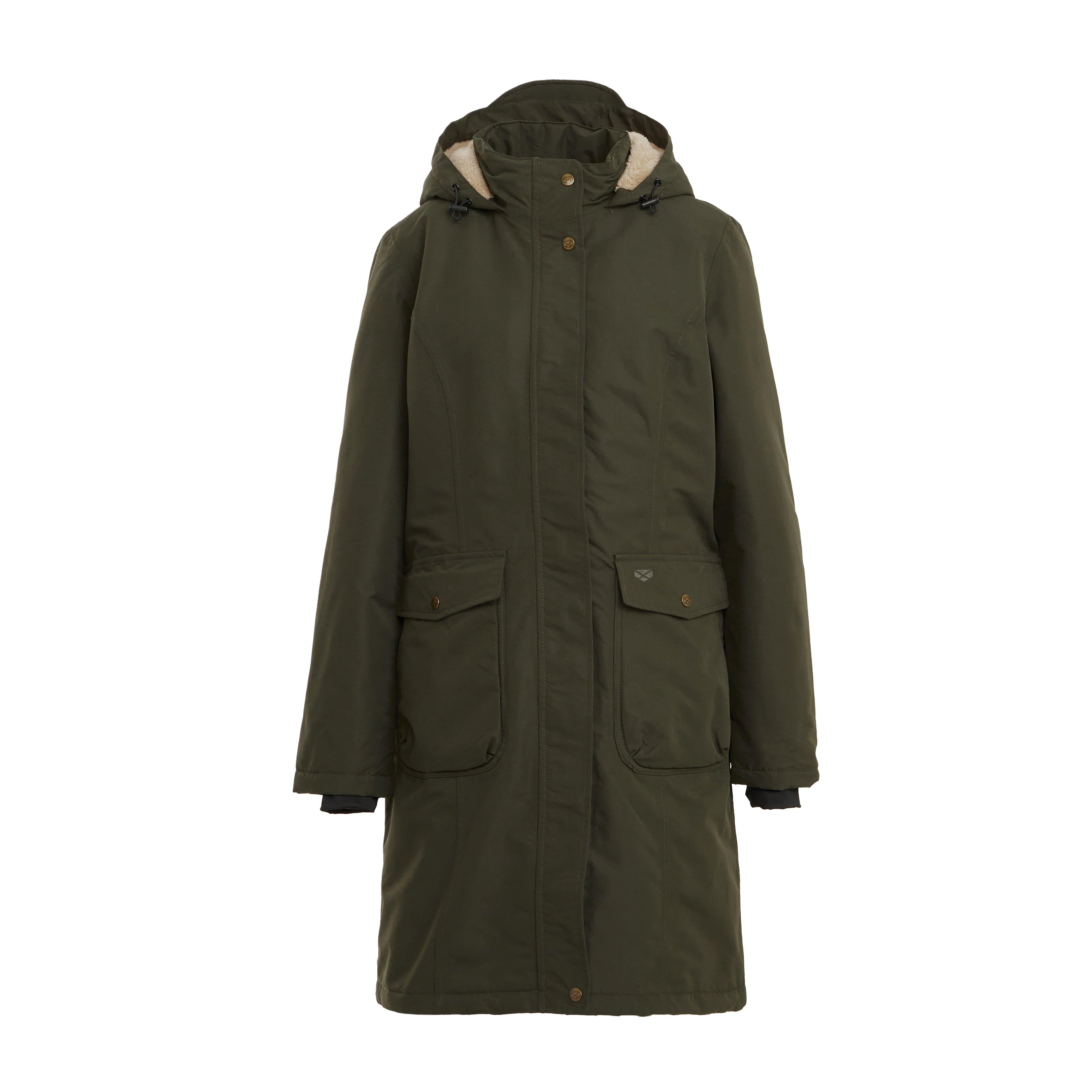 Womens Walker Long Coat Fern Green