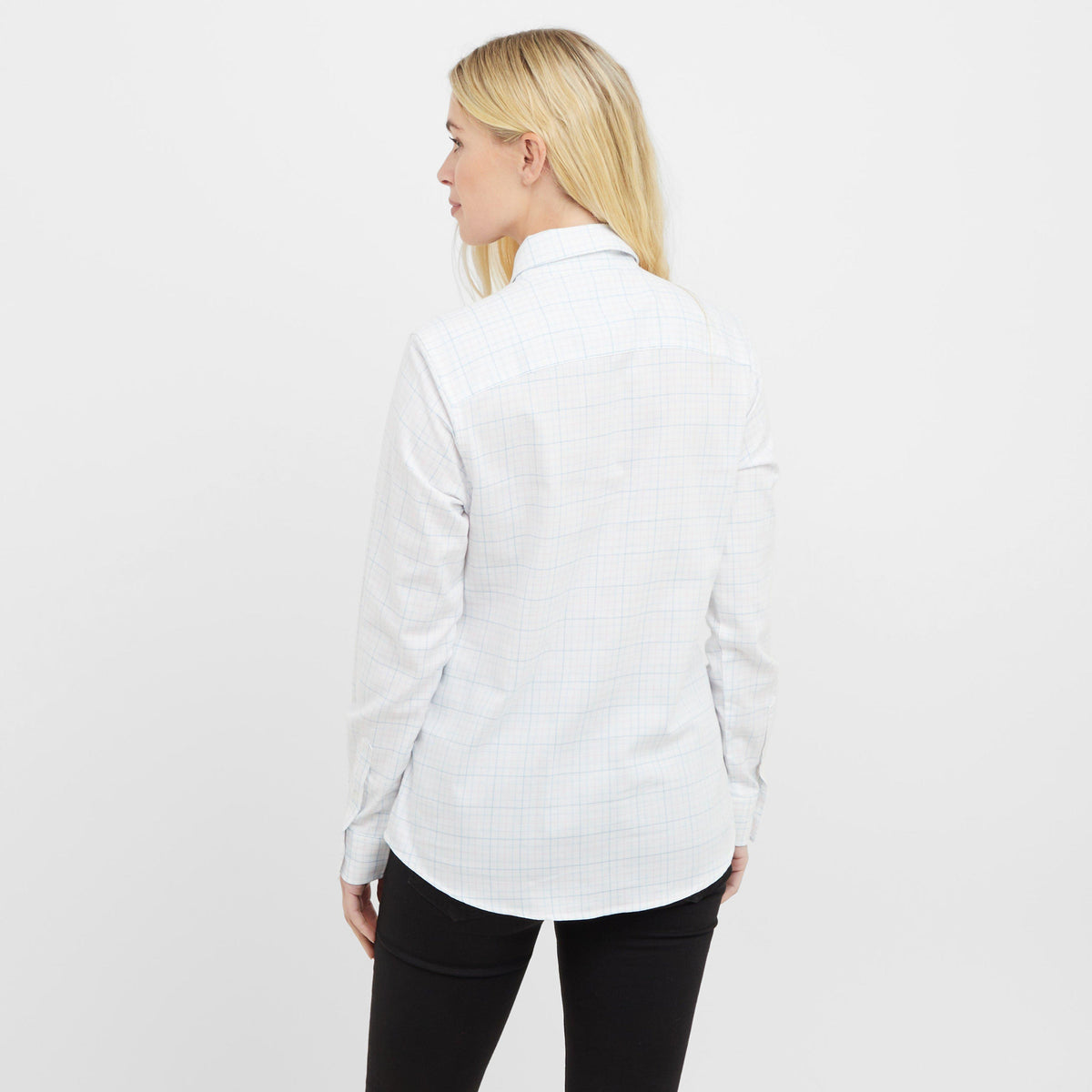 Womens Callie Twill Shirt White/Pink/Blue