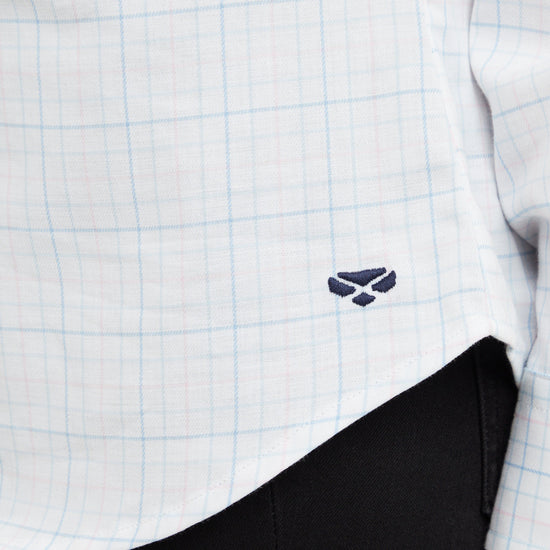 Womens Callie Twill Shirt White/Pink/Blue